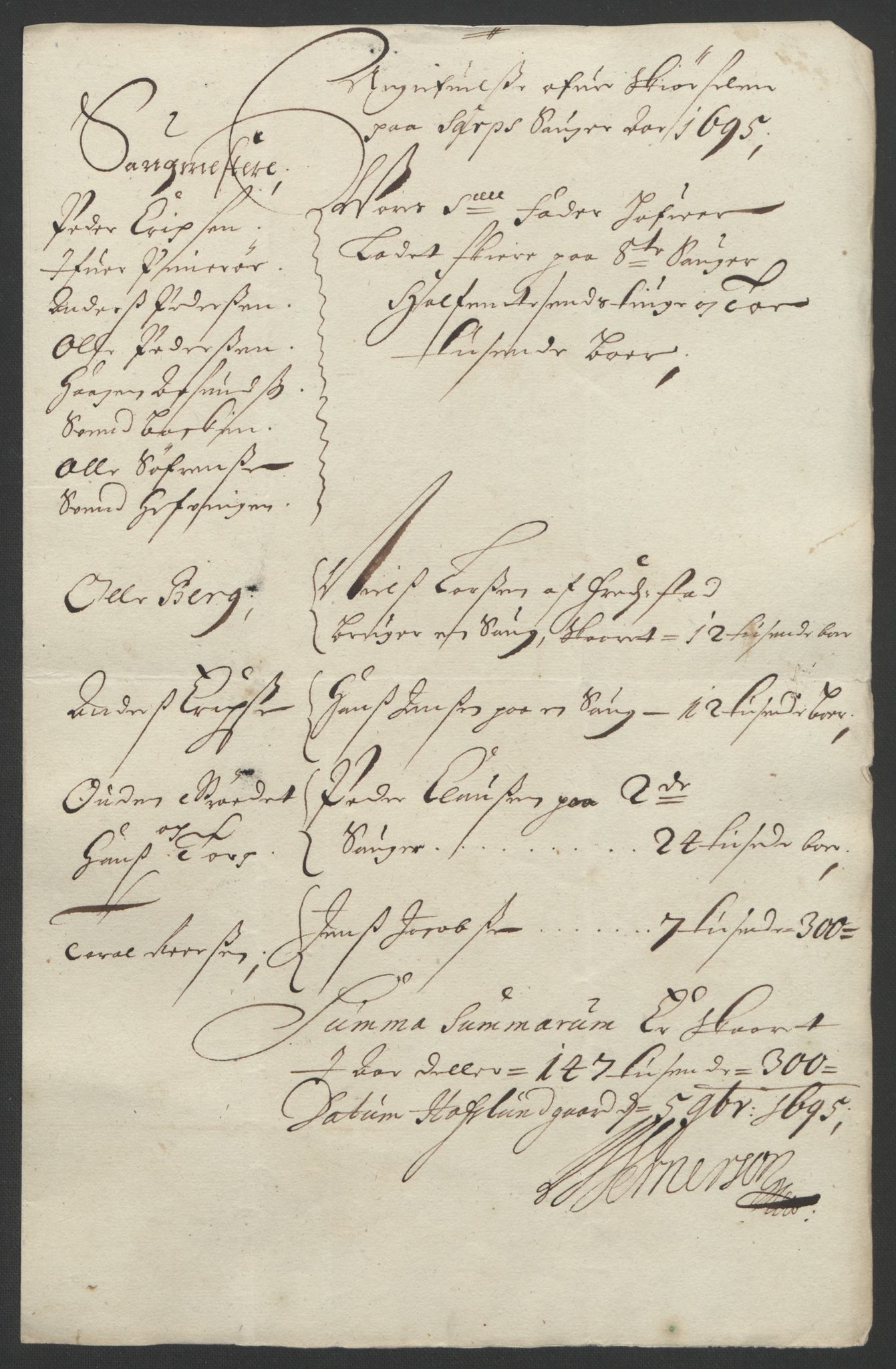Rentekammeret inntil 1814, Reviderte regnskaper, Fogderegnskap, RA/EA-4092/R01/L0012: Fogderegnskap Idd og Marker, 1694-1695, s. 236