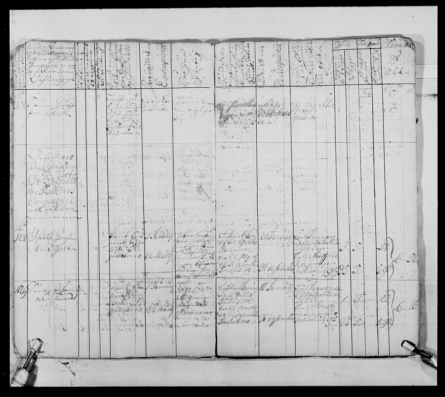 Kommanderende general (KG I) med Det norske krigsdirektorium, AV/RA-EA-5419/E/Ea/L0522: 1. Vesterlenske regiment, 1718-1748, s. 14