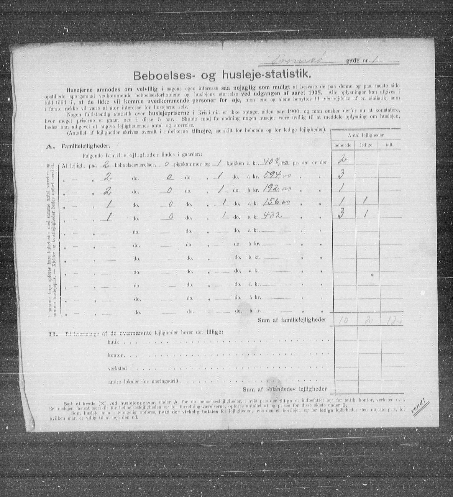 OBA, Kommunal folketelling 31.12.1905 for Kristiania kjøpstad, 1905, s. 60688