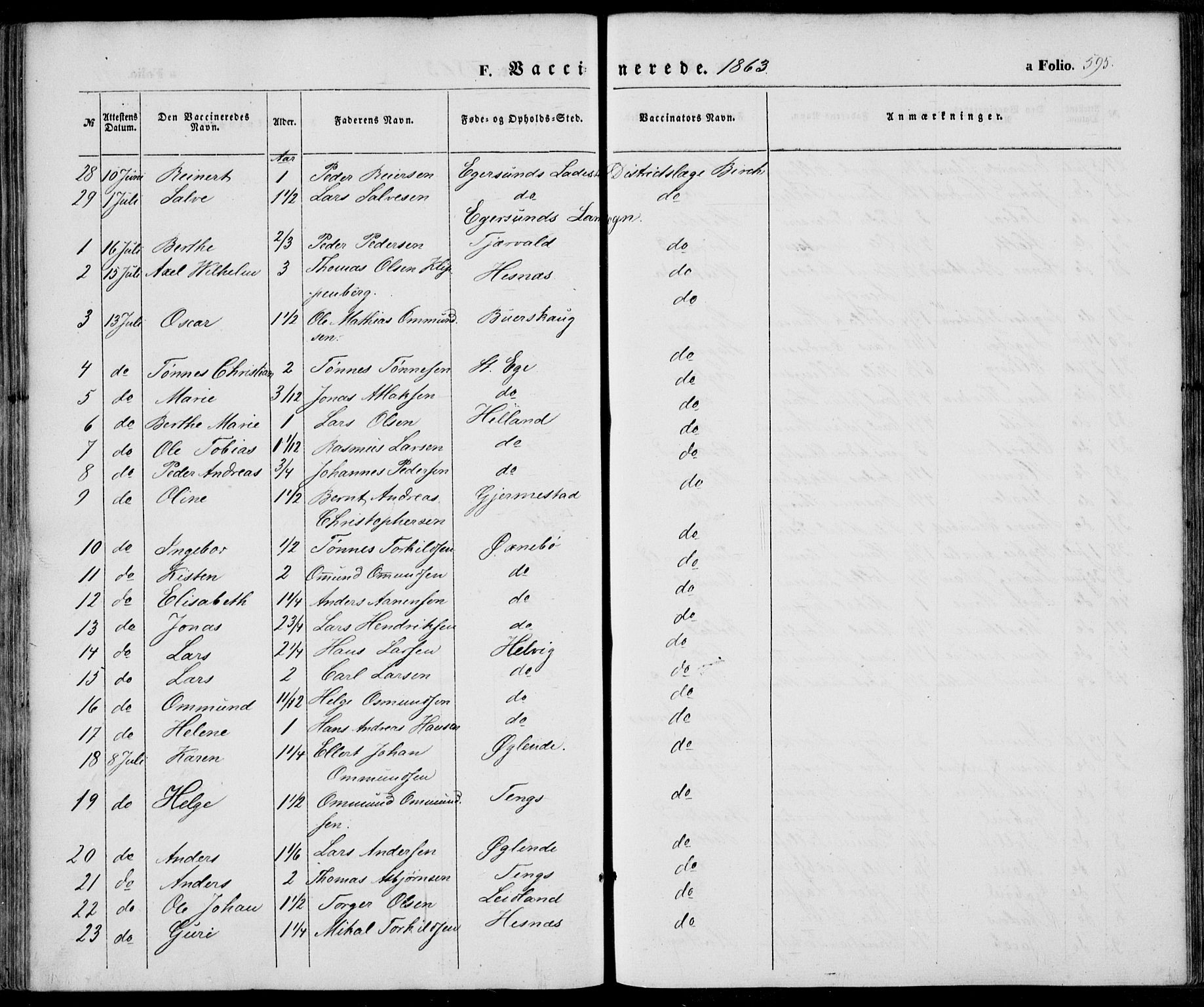 Eigersund sokneprestkontor, AV/SAST-A-101807/S08/L0013: Ministerialbok nr. A 12.2, 1850-1865, s. 595