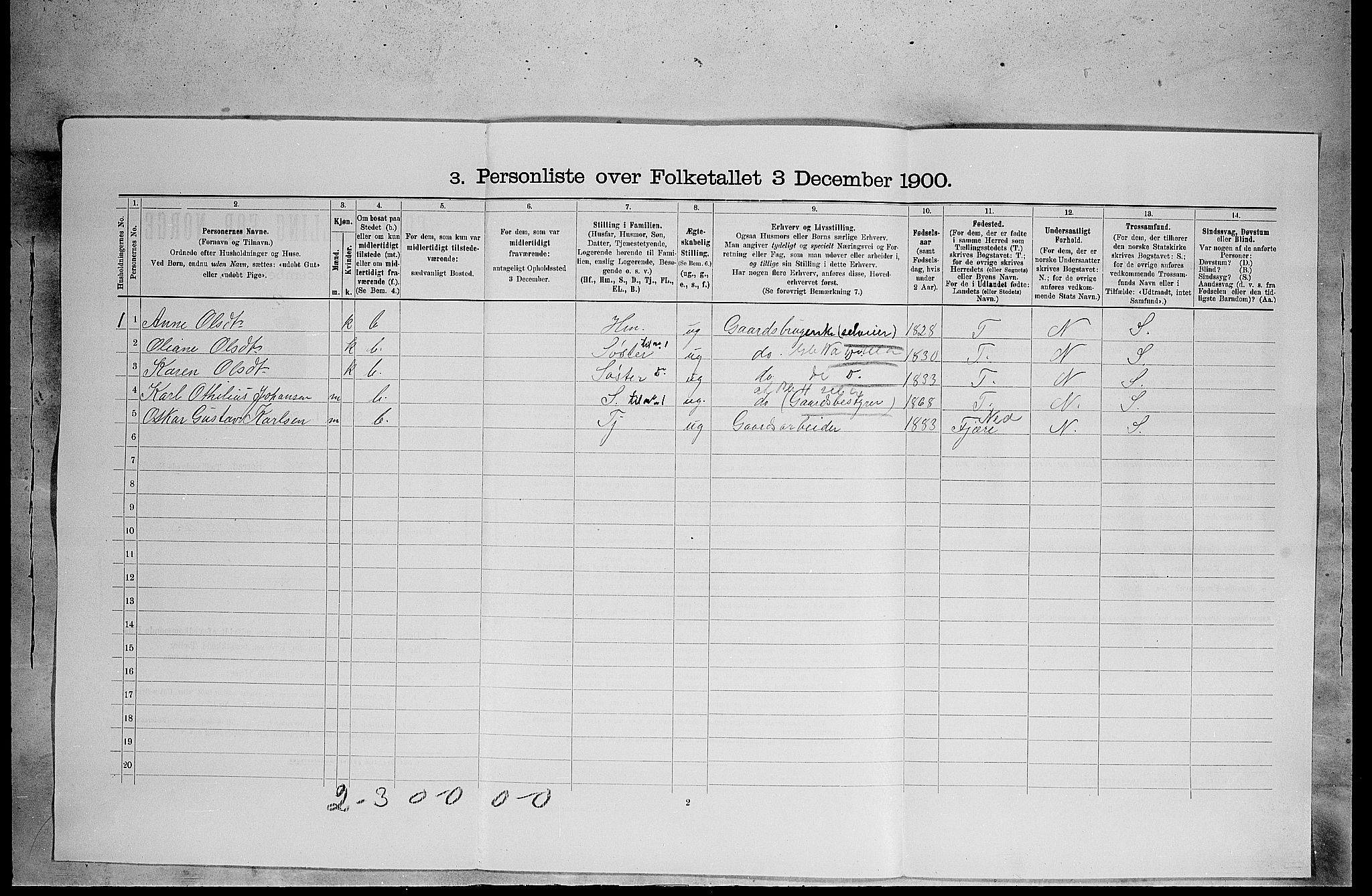 SAH, Folketelling 1900 for 0422 Brandval herred, 1900, s. 65