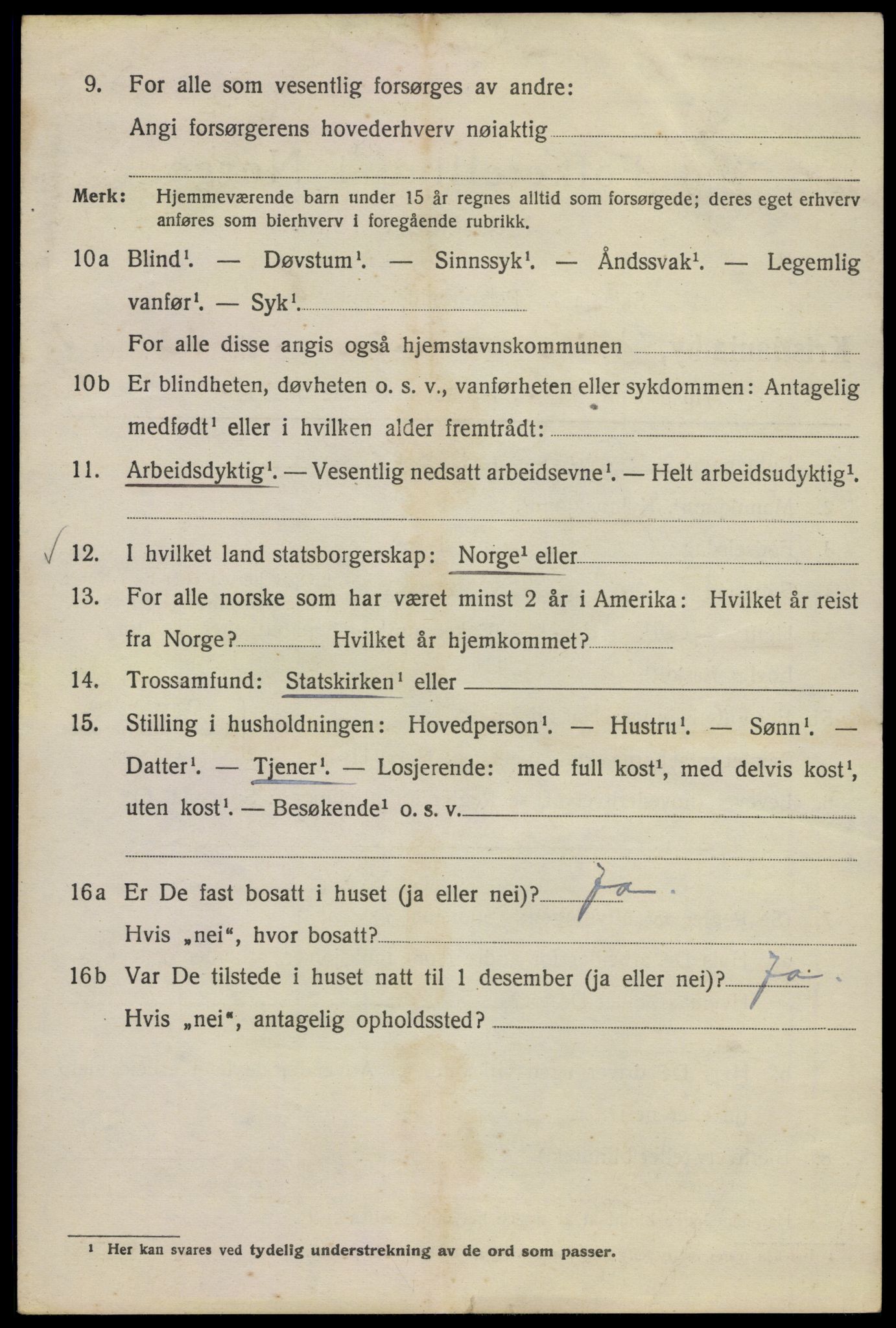 SAO, Folketelling 1920 for 0301 Kristiania kjøpstad, 1920, s. 414016