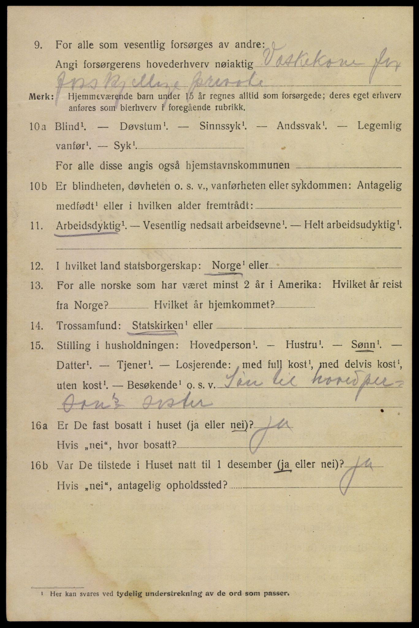 SAKO, Folketelling 1920 for 0801 Kragerø kjøpstad, 1920, s. 9018