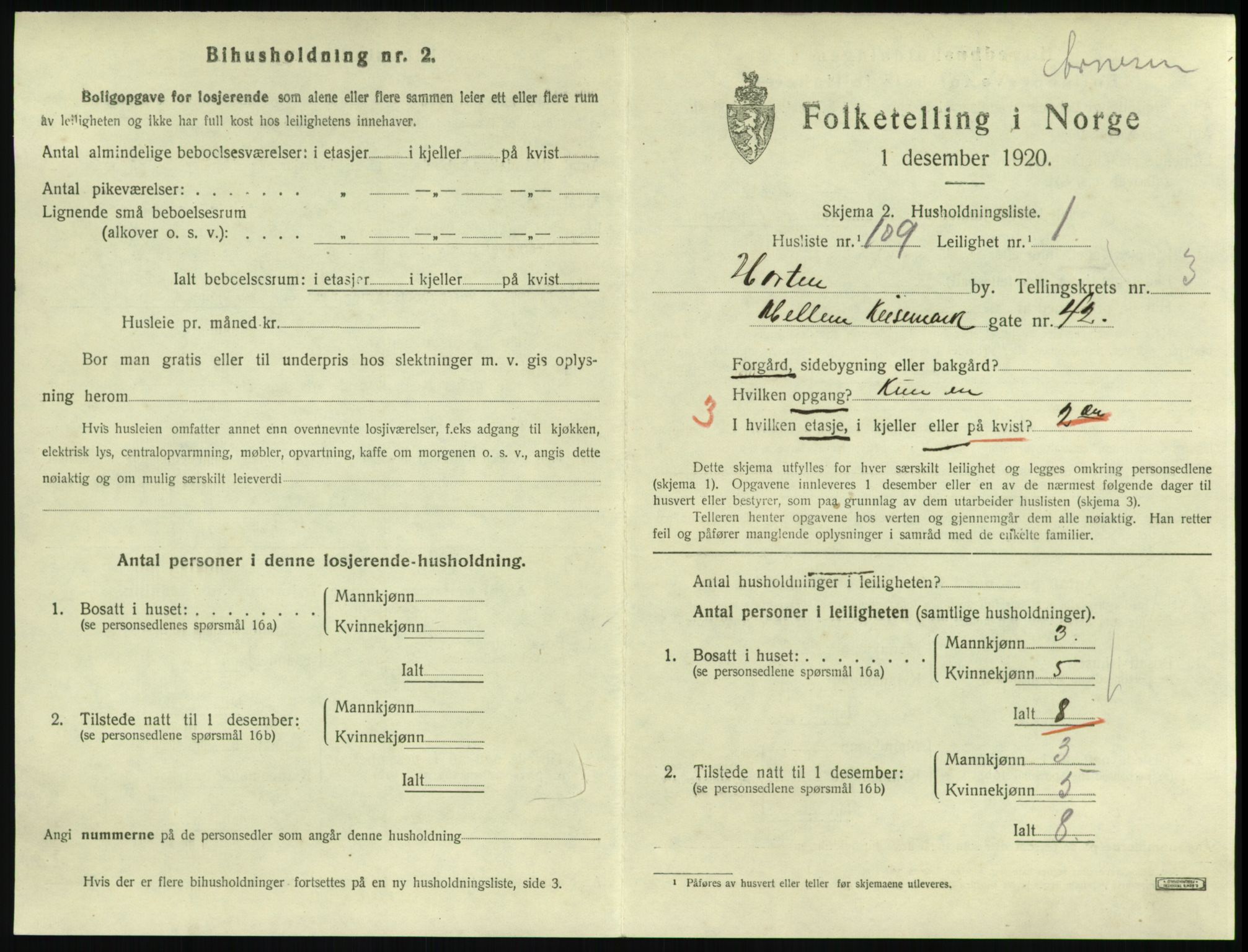 SAKO, Folketelling 1920 for 0703 Horten kjøpstad, 1920, s. 4501