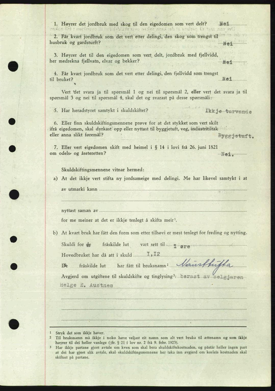 Nordre Sunnmøre sorenskriveri, AV/SAT-A-0006/1/2/2C/2Ca: Pantebok nr. A26, 1947-1948, Dagboknr: 137/1948