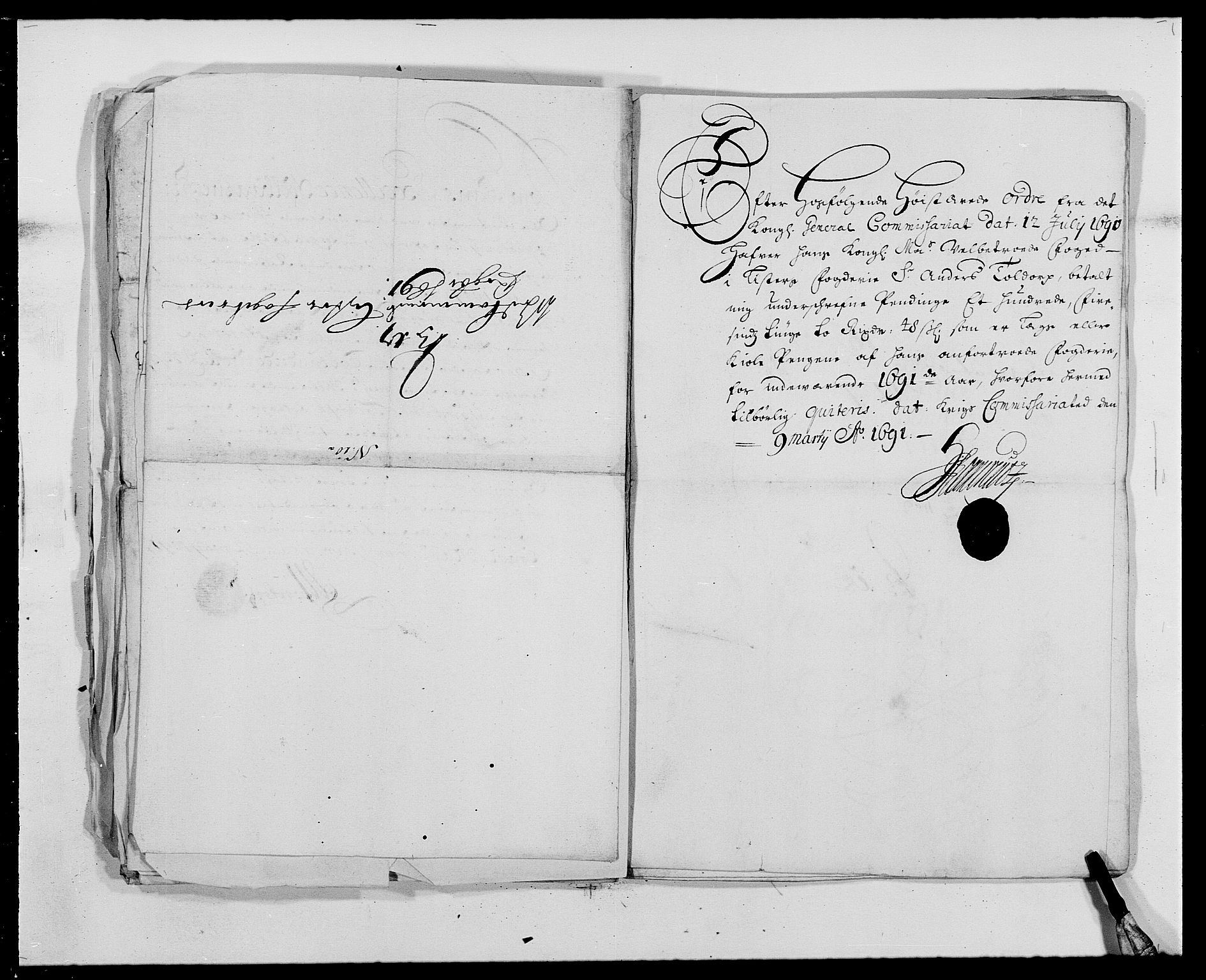 Rentekammeret inntil 1814, Reviderte regnskaper, Fogderegnskap, AV/RA-EA-4092/R41/L2536: Fogderegnskap Lista, 1690-1693, s. 176