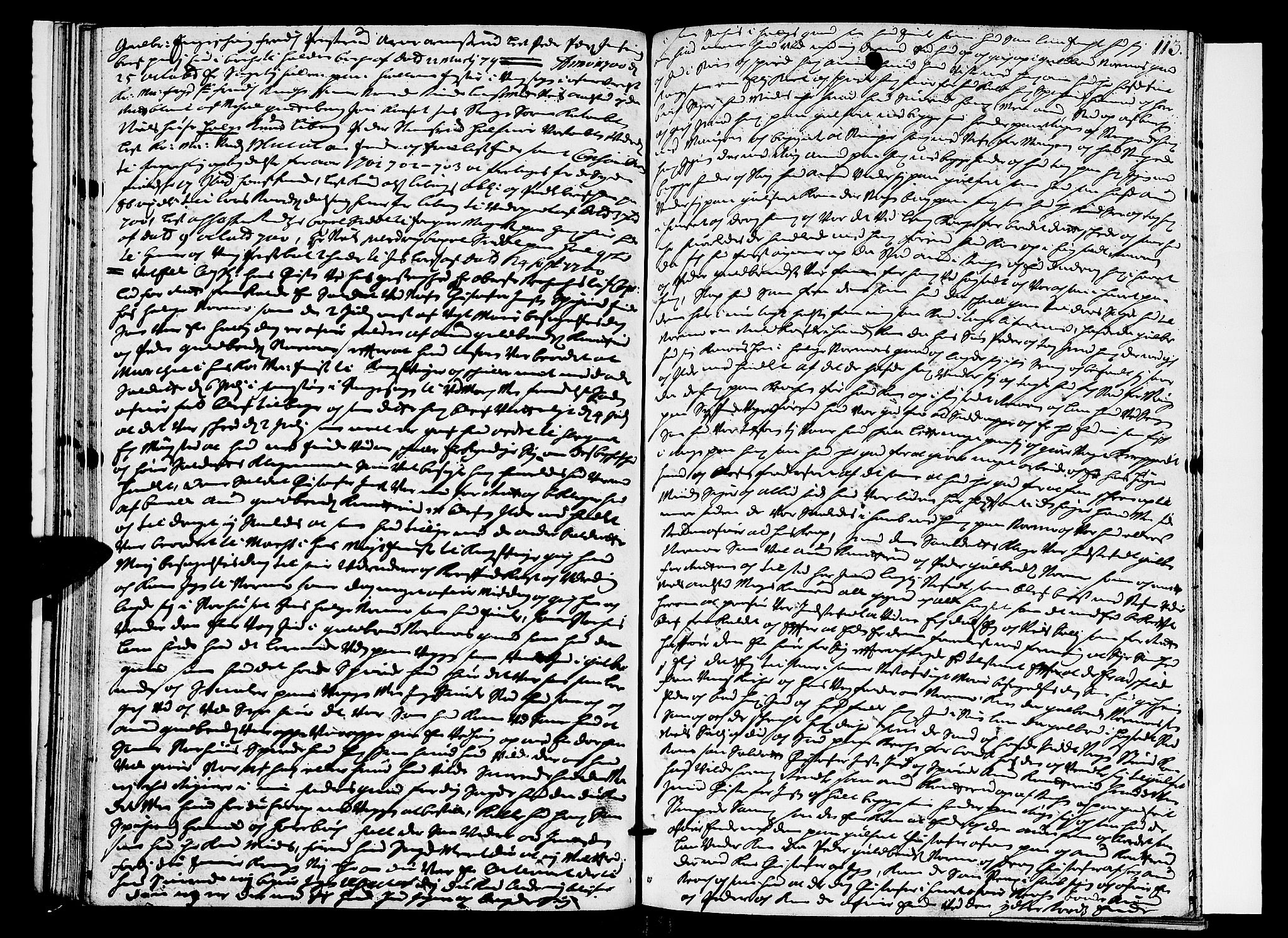 Hedemarken sorenskriveri, SAH/TING-034/G/Gb/L0027: Tingbok, 1699-1700, s. 112b-113a