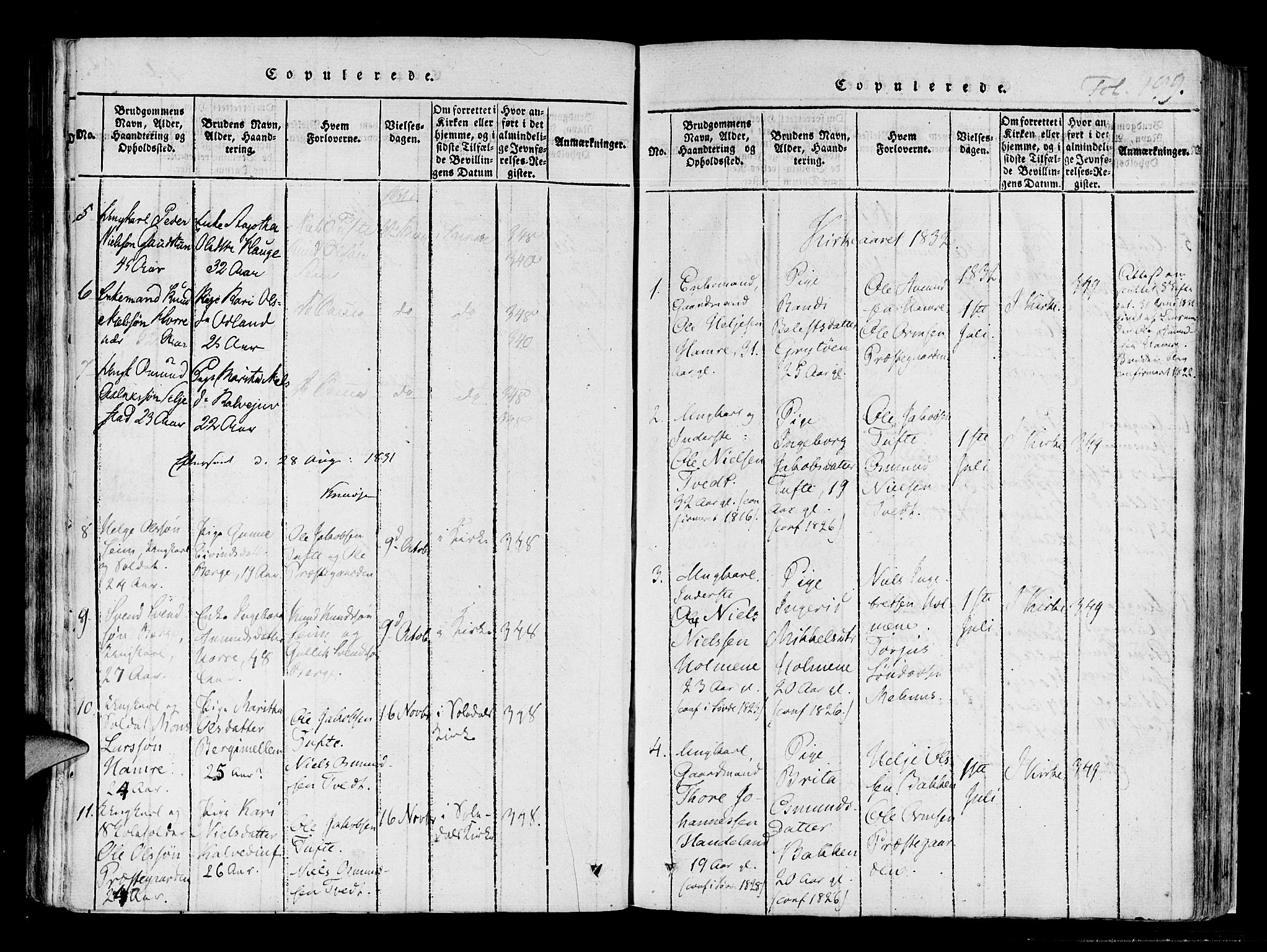 Røldal sokneprestembete, AV/SAB-A-100247: Ministerialbok nr. A 2, 1817-1856, s. 199