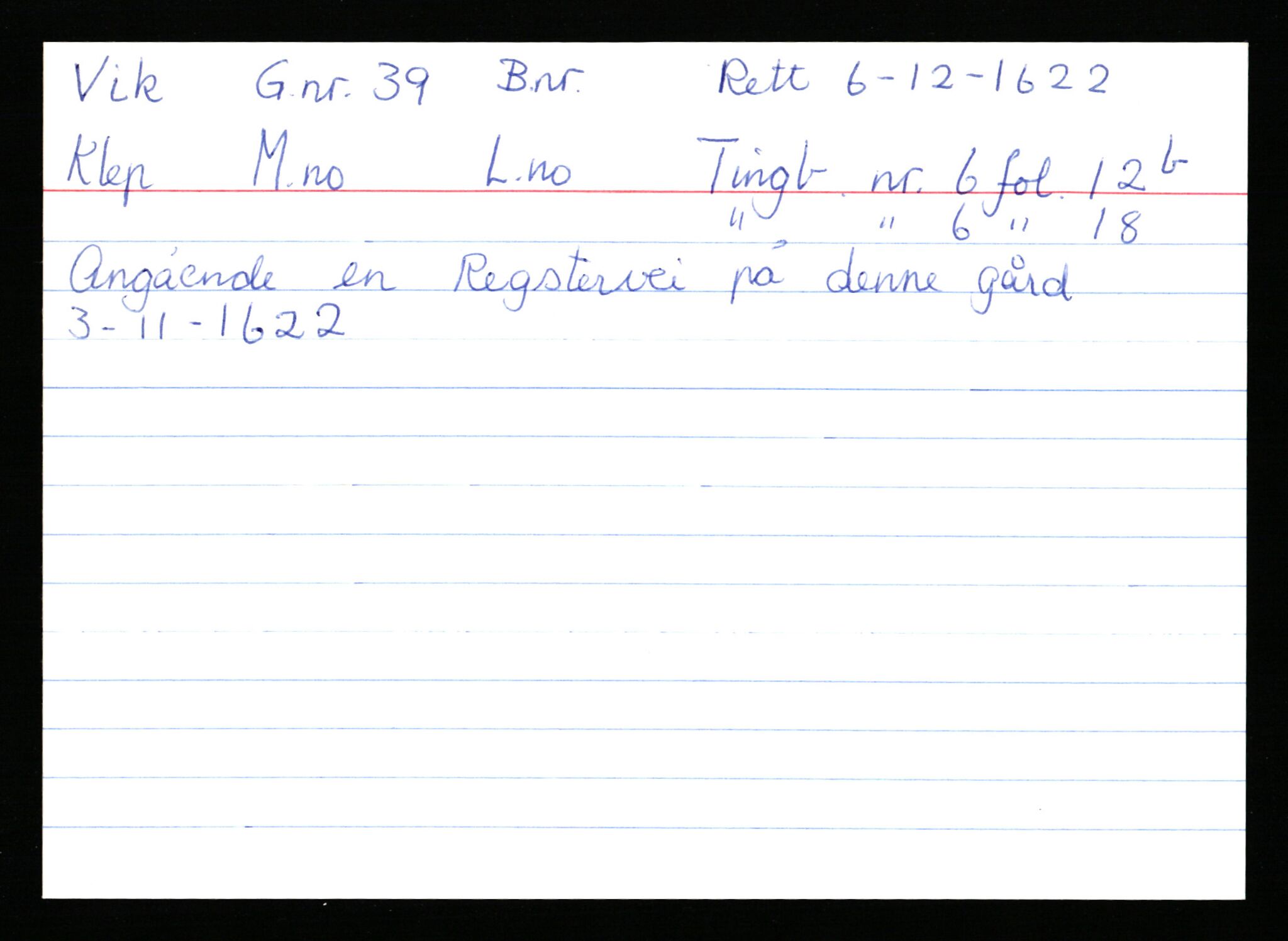 Statsarkivet i Stavanger, AV/SAST-A-101971/03/Y/Ym/L0066: Åstedskort sortert etter gårdsnavn: Veshovde - Vik, 1600-1950, s. 370
