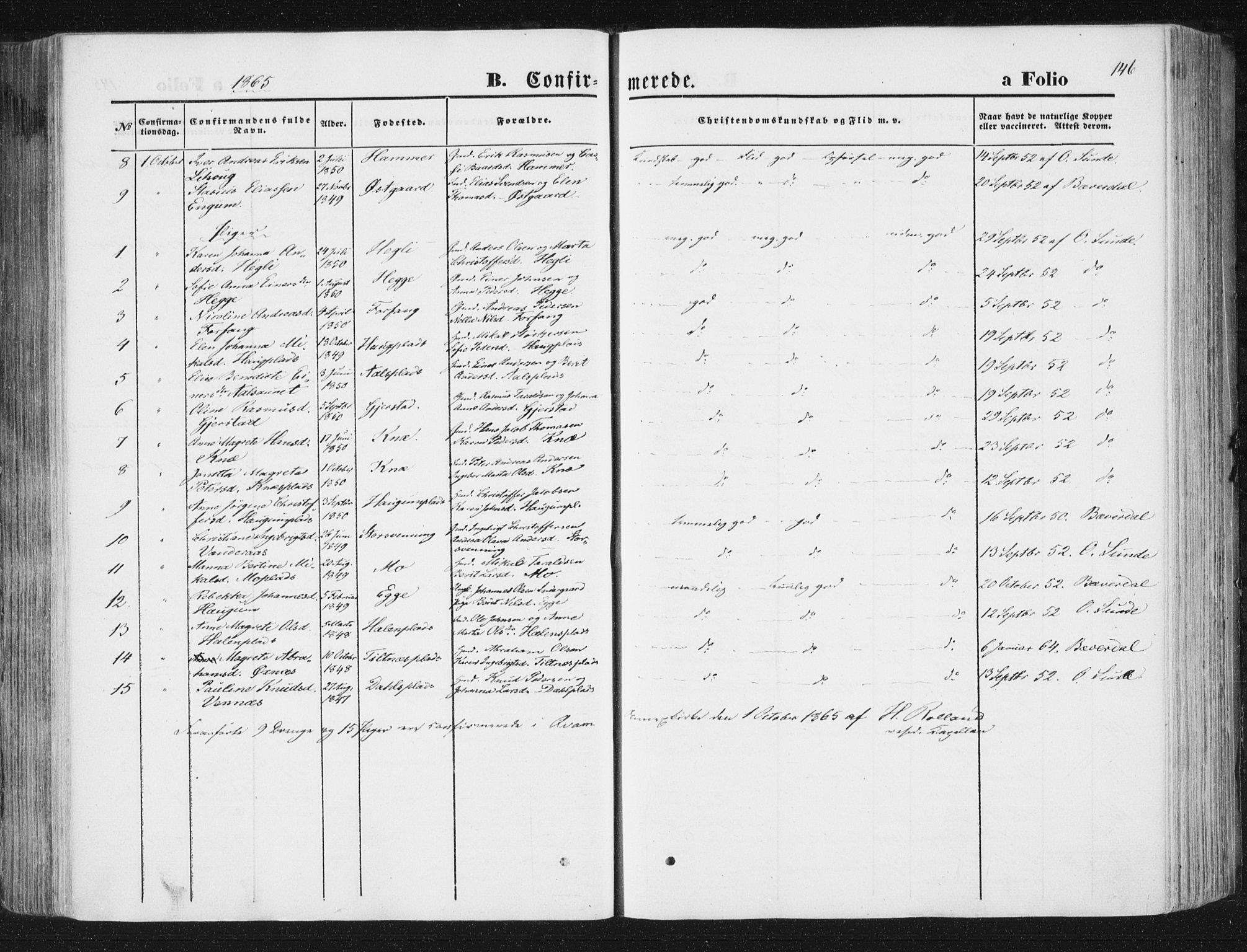 Ministerialprotokoller, klokkerbøker og fødselsregistre - Nord-Trøndelag, SAT/A-1458/746/L0447: Ministerialbok nr. 746A06, 1860-1877, s. 146