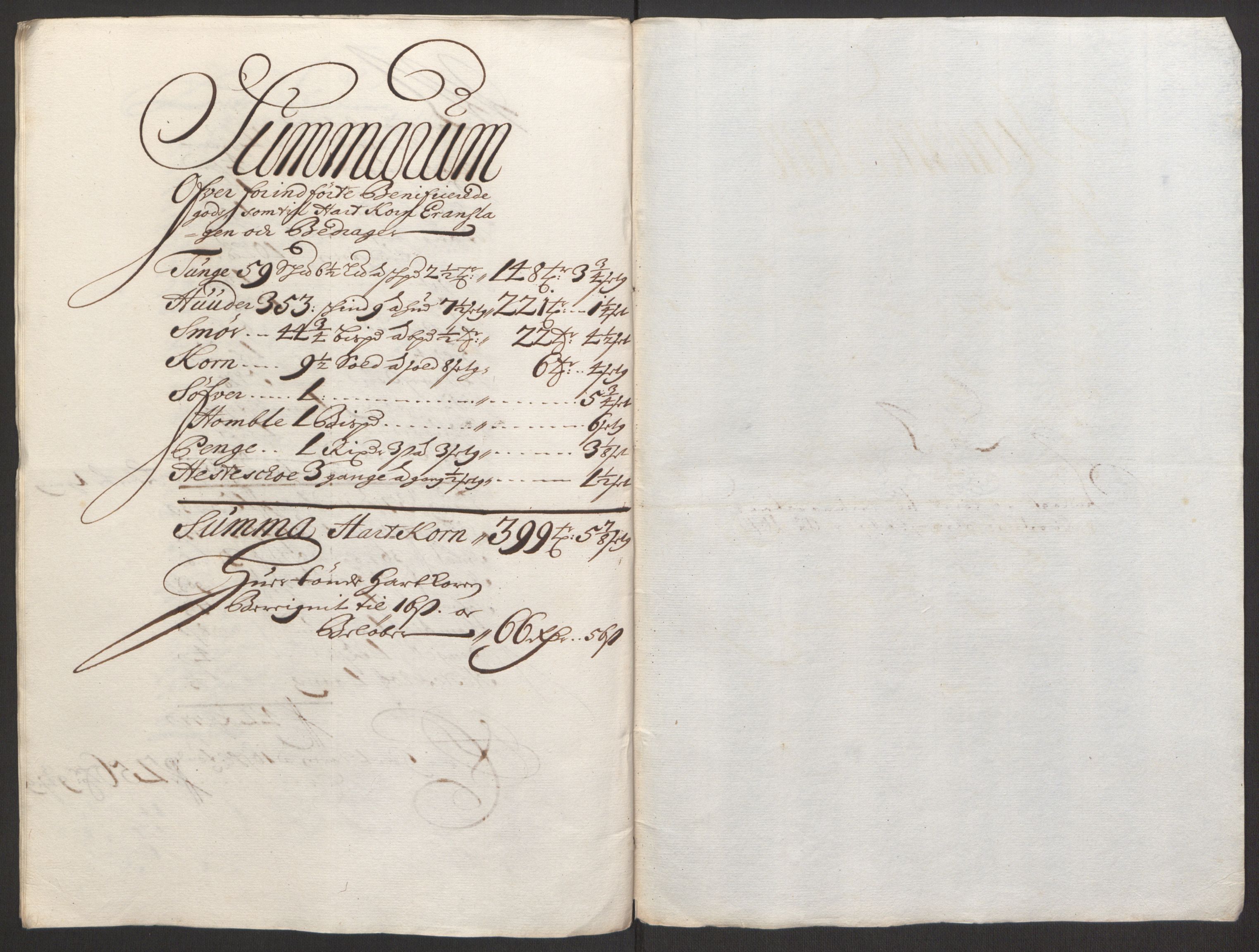 Rentekammeret inntil 1814, Reviderte regnskaper, Fogderegnskap, RA/EA-4092/R16/L1034: Fogderegnskap Hedmark, 1693, s. 94