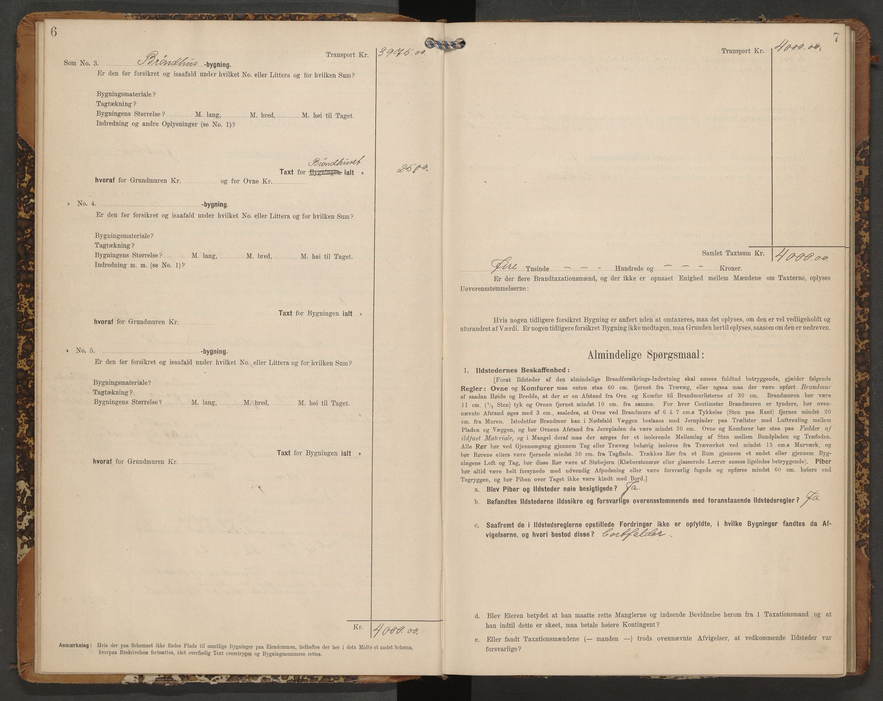 Nøtterøy lensmannskontor, AV/SAKO-A-540/Y/Yg/Ygb/L0004: Skjematakstprotokoll, 1909-1913, s. 6-7