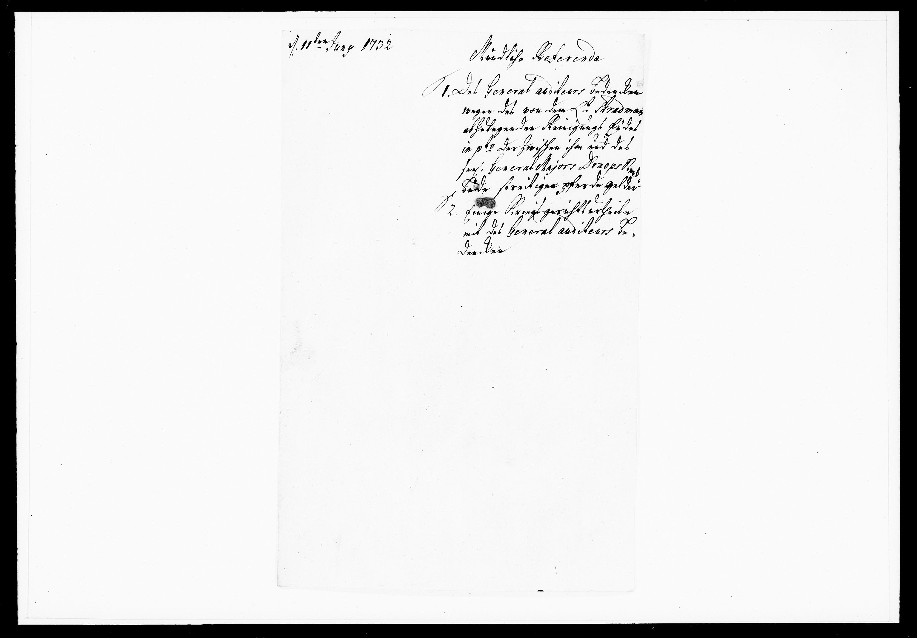 Krigskollegiet, Krigskancelliet, DRA/A-0006/-/1103-1107: Refererede sager, 1732, s. 160
