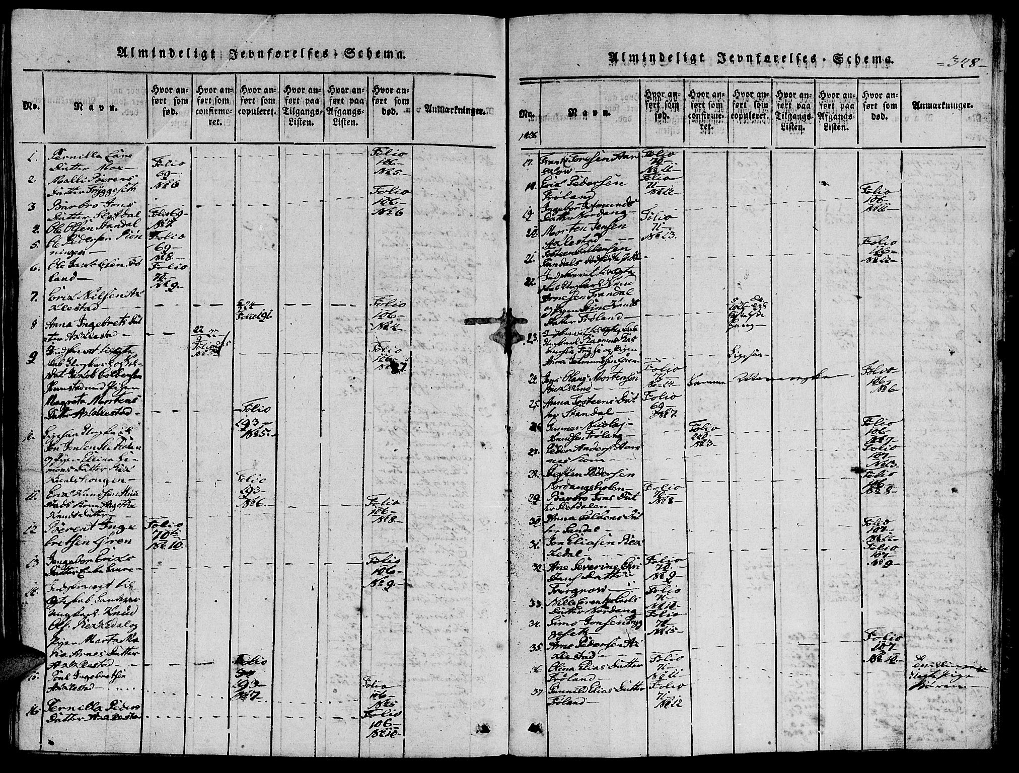 Ministerialprotokoller, klokkerbøker og fødselsregistre - Møre og Romsdal, AV/SAT-A-1454/515/L0207: Ministerialbok nr. 515A03, 1819-1829, s. 348