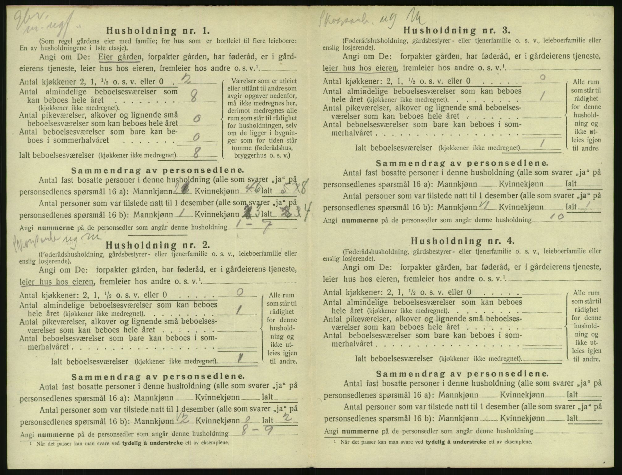 SAK, Folketelling 1920 for 0930 Gjøvdal herred, 1920, s. 29