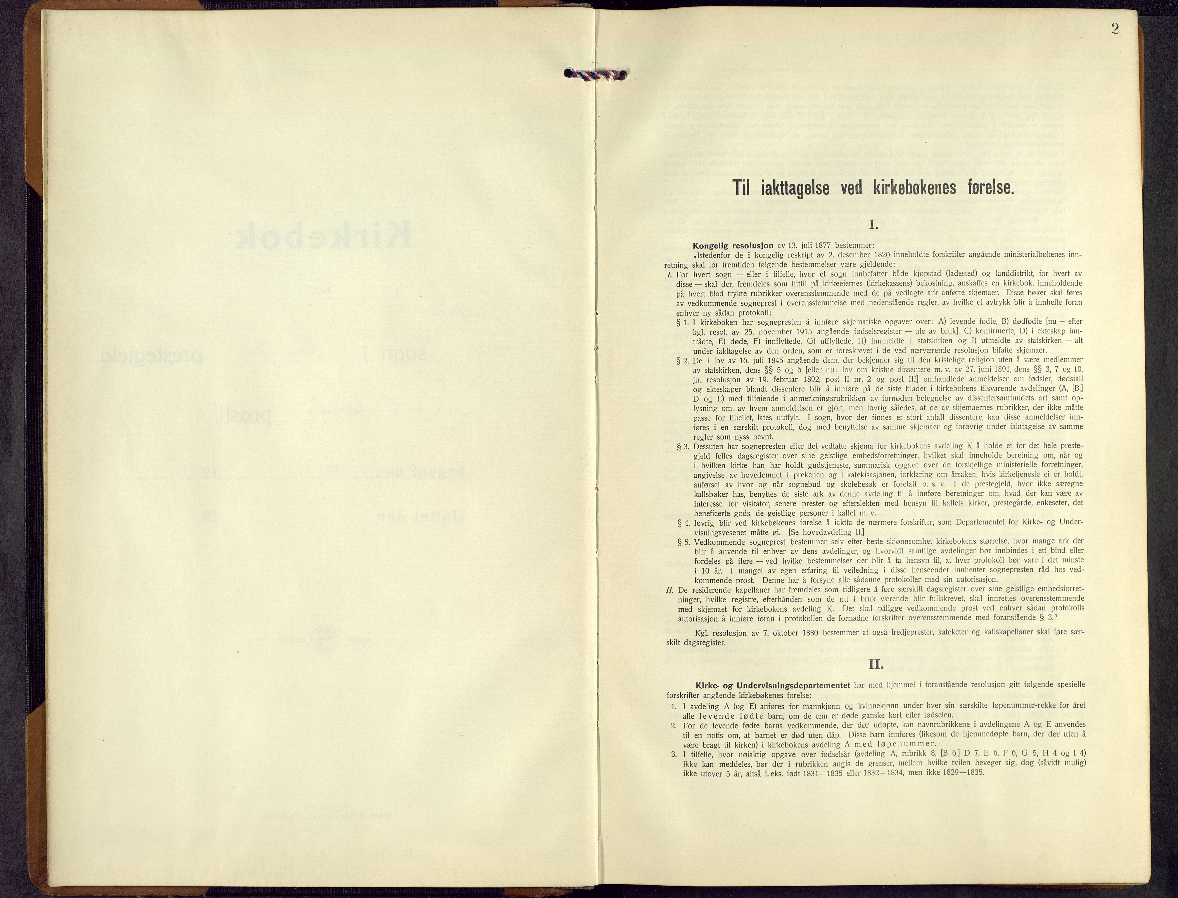 Trysil prestekontor, SAH/PREST-046/H/Ha/Hab/L0011: Klokkerbok nr. 11, 1934-1965, s. 2