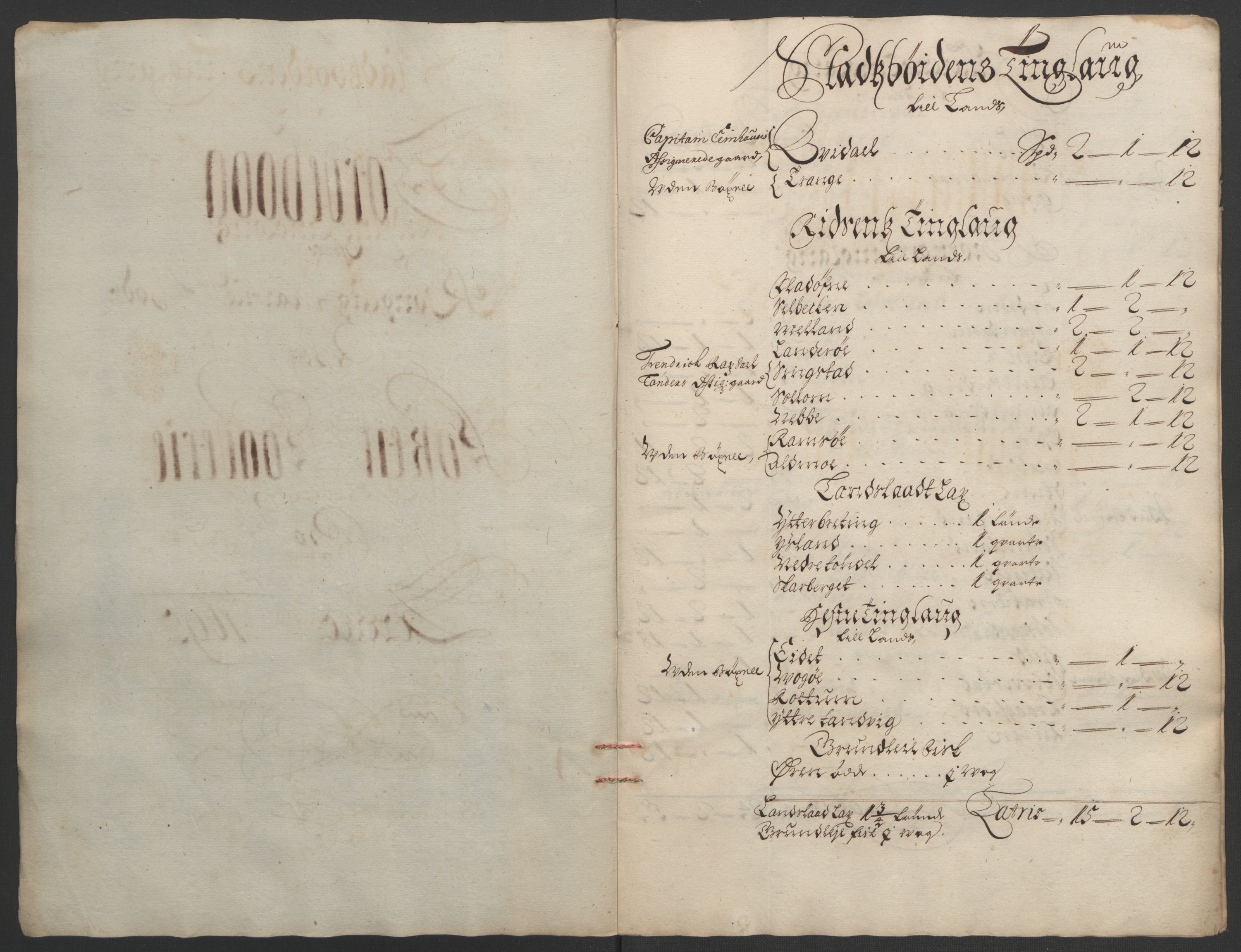Rentekammeret inntil 1814, Reviderte regnskaper, Fogderegnskap, RA/EA-4092/R57/L3851: Fogderegnskap Fosen, 1695-1696, s. 121