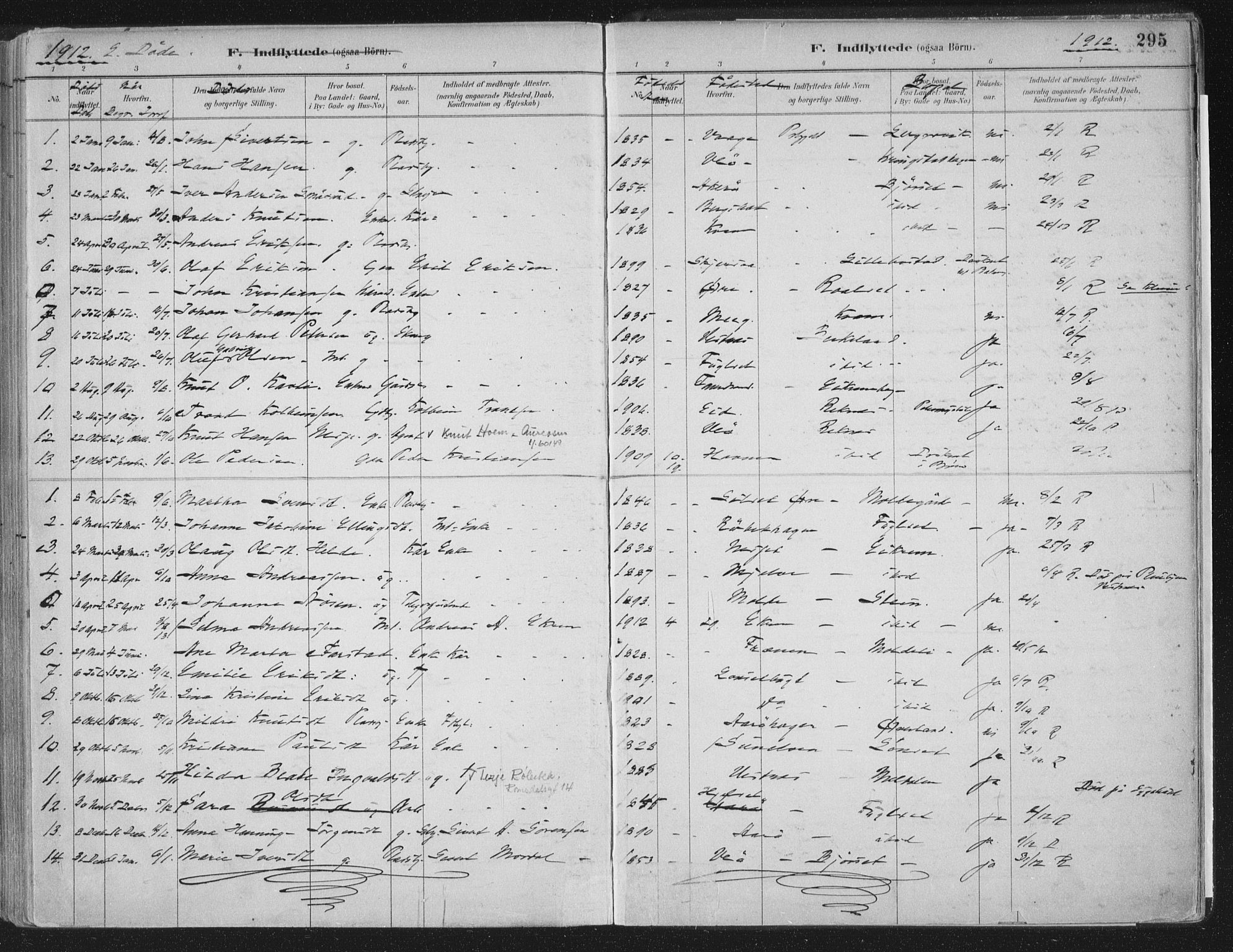 Ministerialprotokoller, klokkerbøker og fødselsregistre - Møre og Romsdal, AV/SAT-A-1454/555/L0658: Ministerialbok nr. 555A09, 1887-1917, s. 295