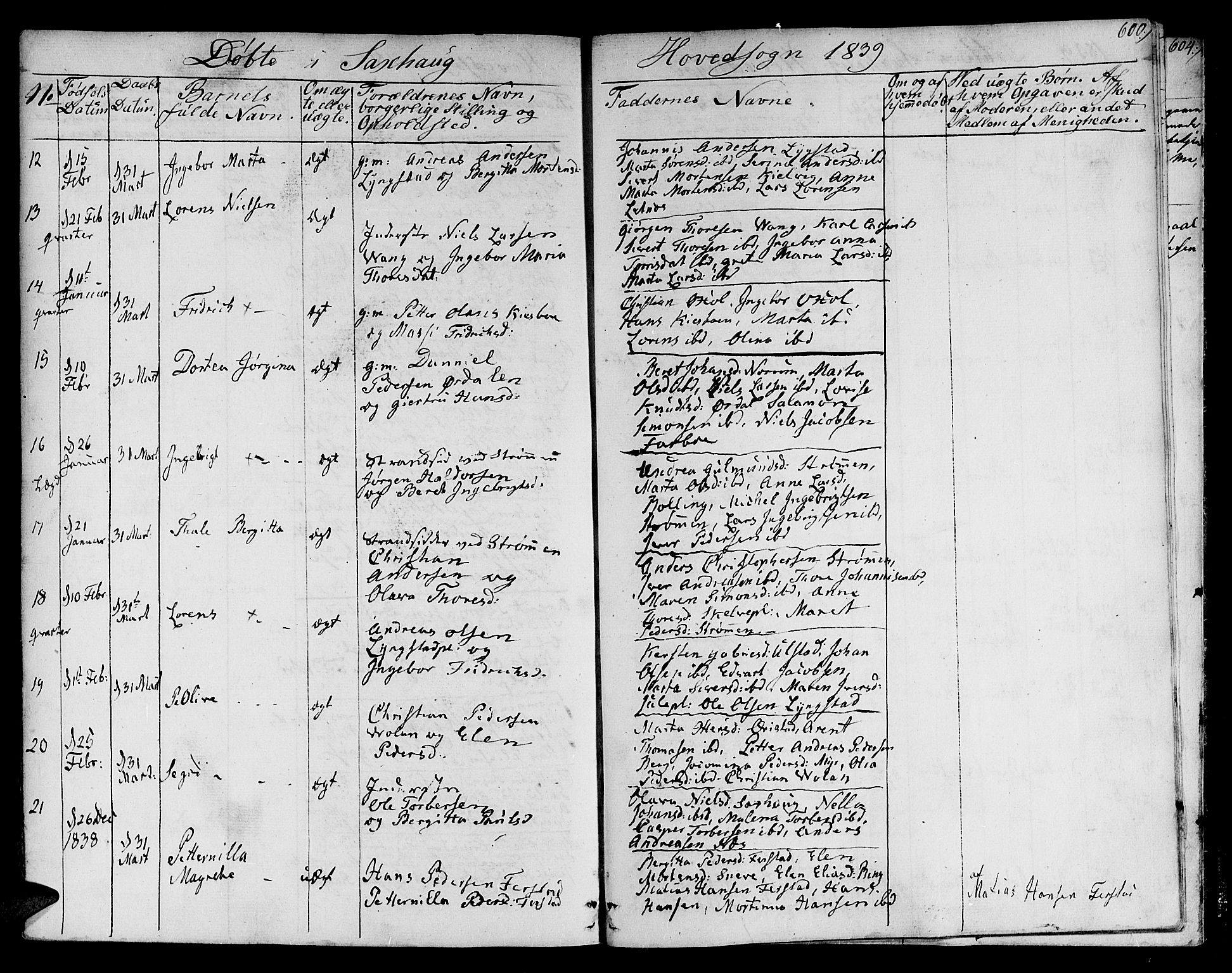 Ministerialprotokoller, klokkerbøker og fødselsregistre - Nord-Trøndelag, SAT/A-1458/730/L0277: Ministerialbok nr. 730A06 /1, 1830-1839, s. 600