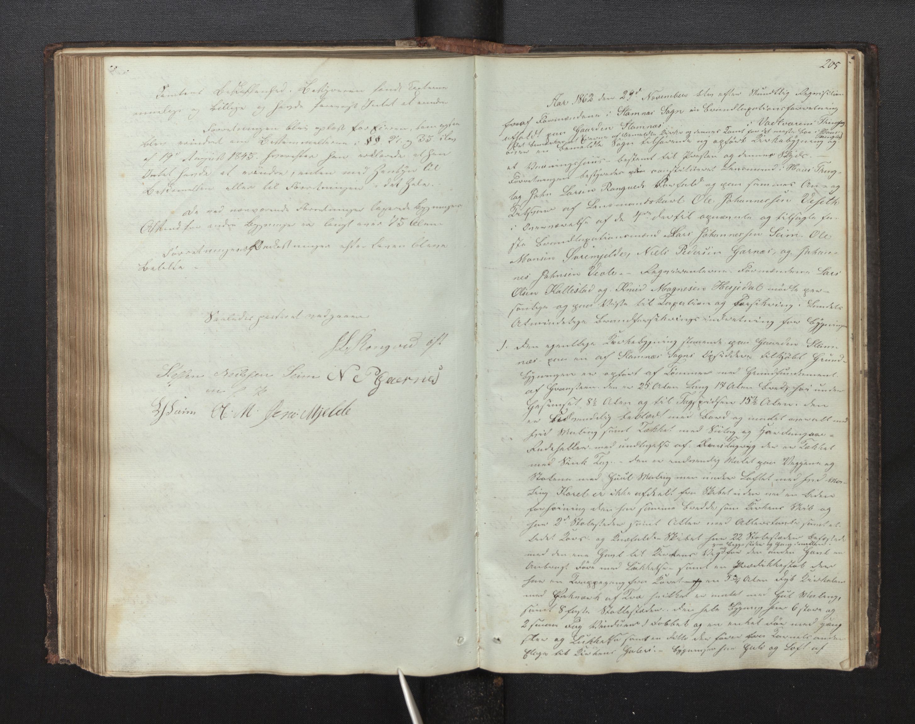 Lensmannen i Haus, AV/SAB-A-32701/0012/L0001: Branntakstprotokoll, 1846-1867, s. 204b-205a