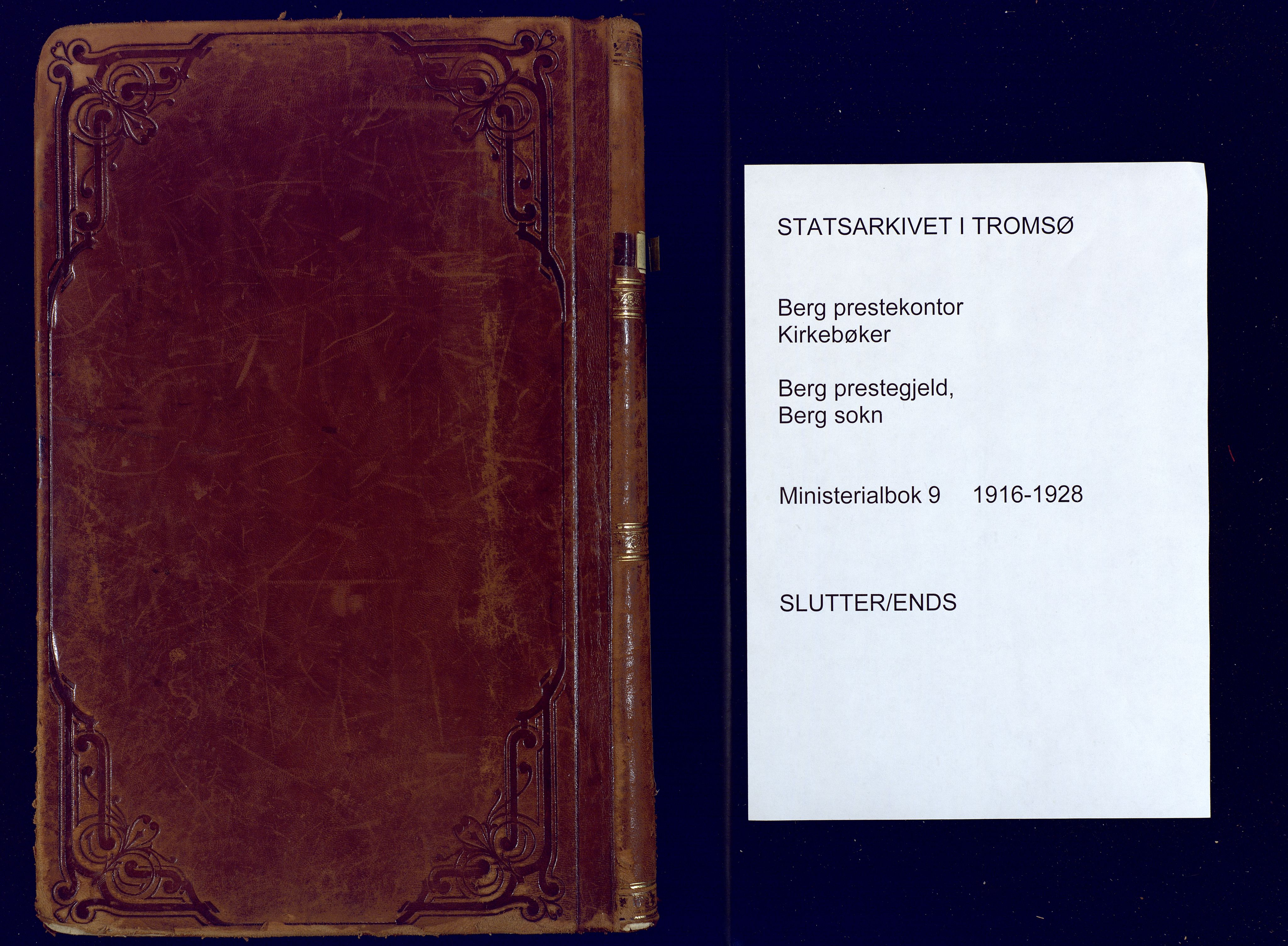 Berg sokneprestkontor, SATØ/S-1318/G/Ga/Gaa: Ministerialbok nr. 9, 1916-1928