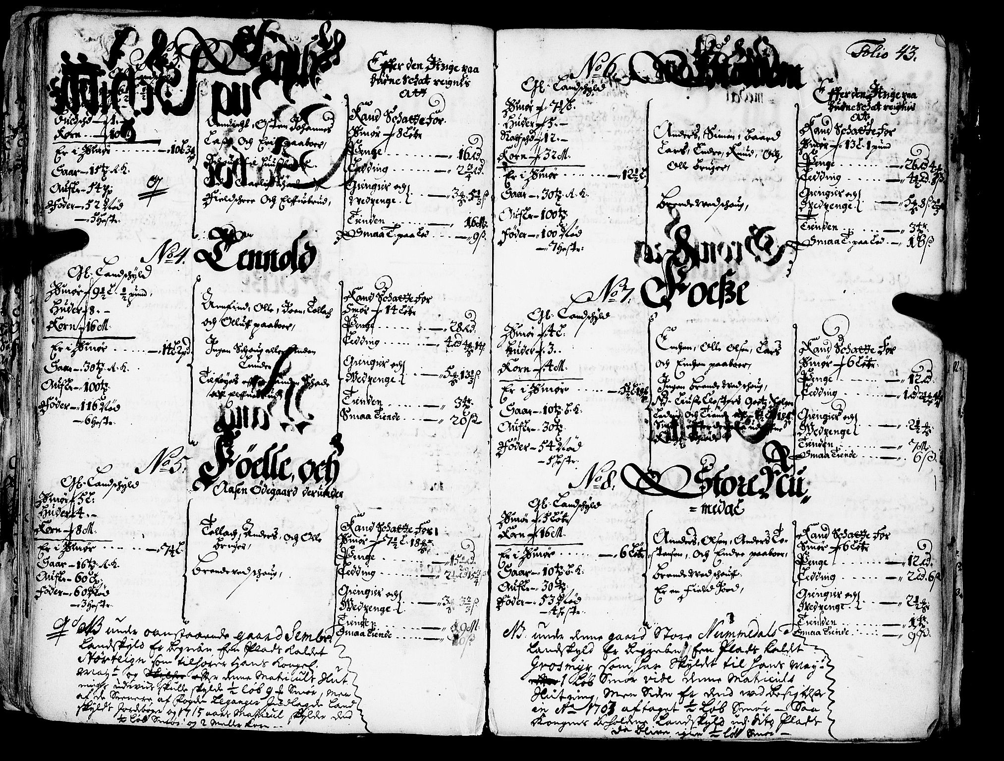 Rentekammeret inntil 1814, Realistisk ordnet avdeling, AV/RA-EA-4070/N/Nb/Nba/L0042: Ytre Sogn fogderi, 1667, s. 42b-43a