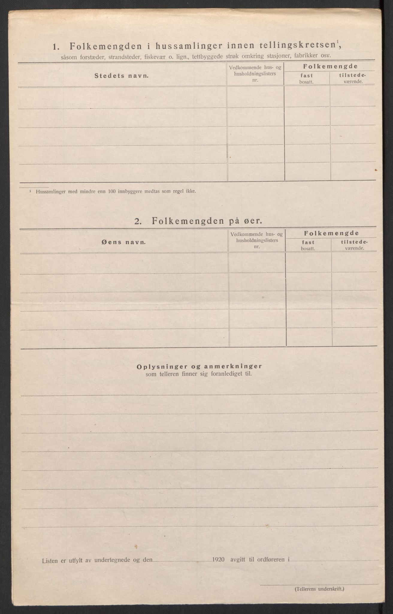 SAH, Folketelling 1920 for 0519 Sør-Fron herred, 1920, s. 20