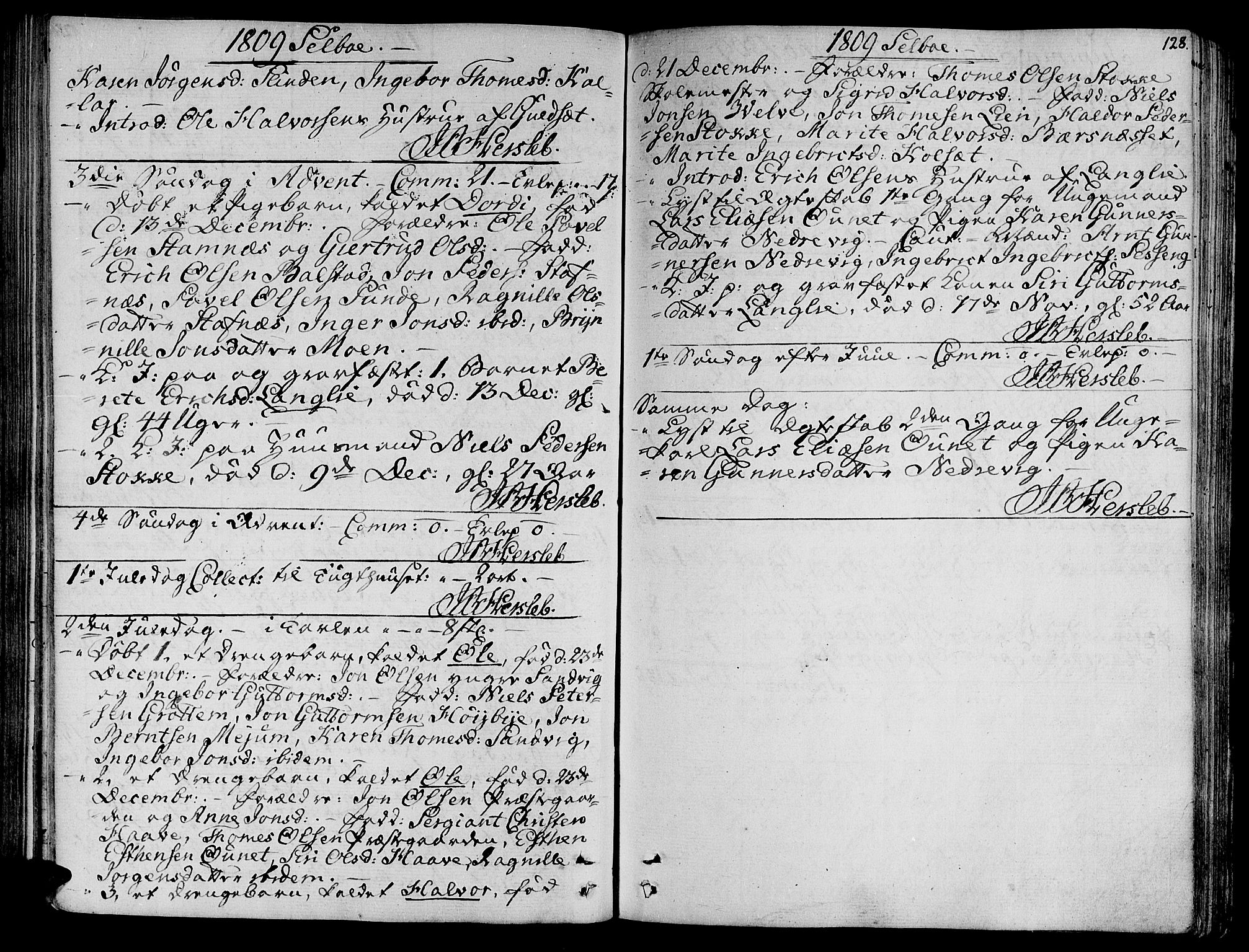 Ministerialprotokoller, klokkerbøker og fødselsregistre - Sør-Trøndelag, AV/SAT-A-1456/695/L1140: Ministerialbok nr. 695A03, 1801-1815, s. 128
