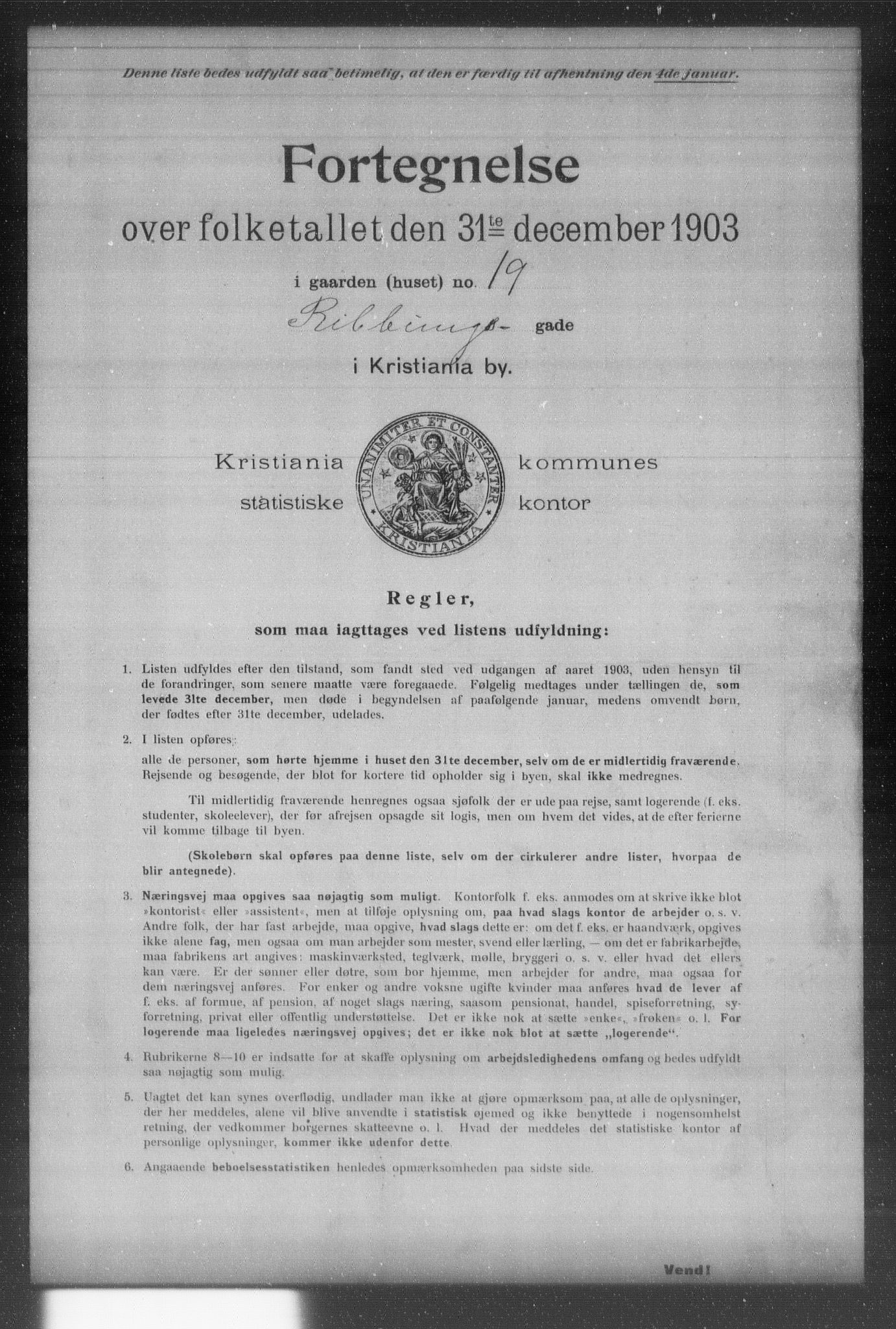 OBA, Kommunal folketelling 31.12.1903 for Kristiania kjøpstad, 1903, s. 16306