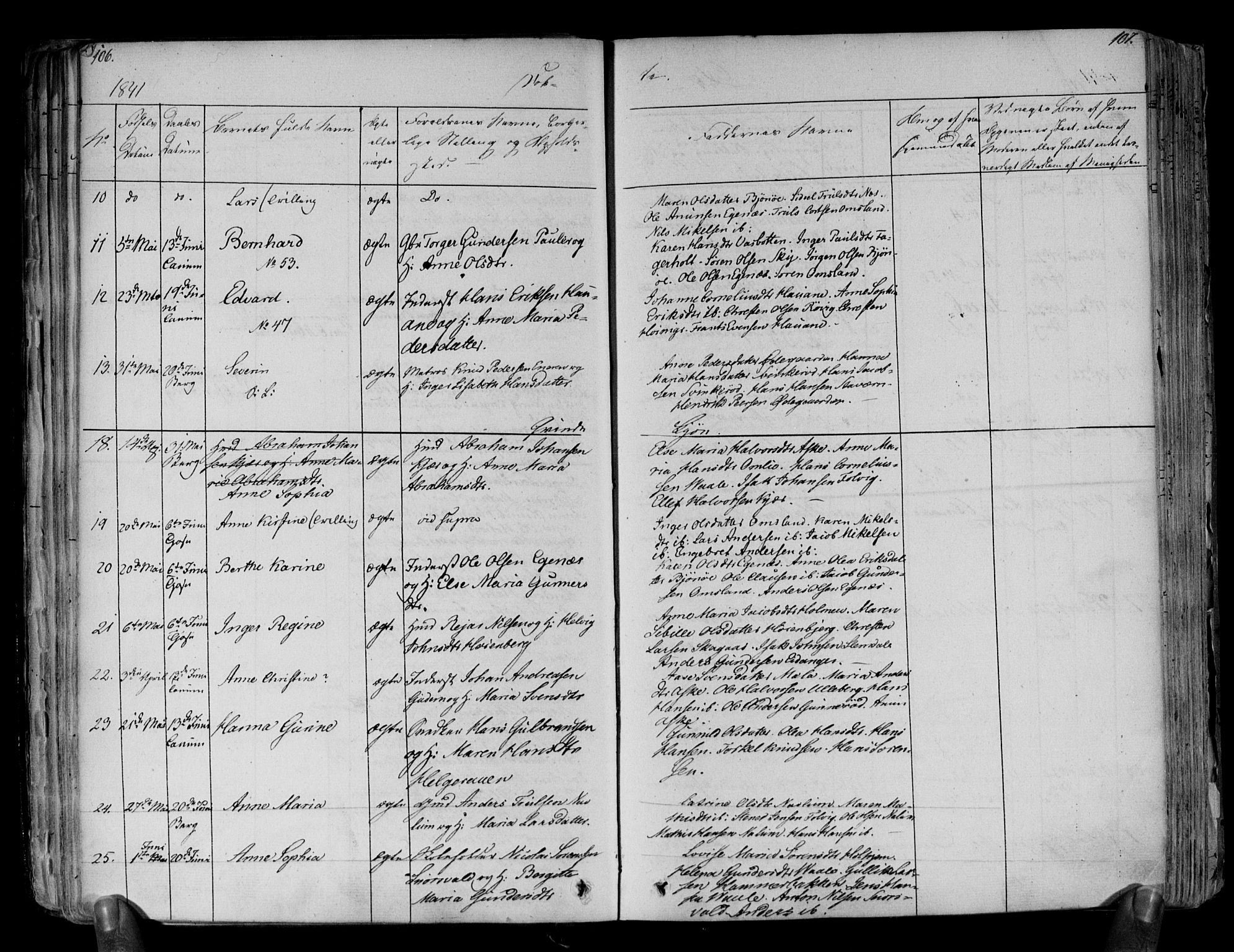 Brunlanes kirkebøker, SAKO/A-342/F/Fa/L0003: Ministerialbok nr. I 3, 1834-1845, s. 106-107