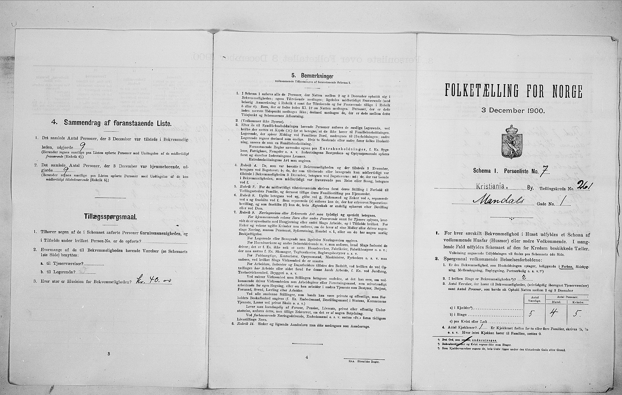 SAO, Folketelling 1900 for 0301 Kristiania kjøpstad, 1900, s. 54480