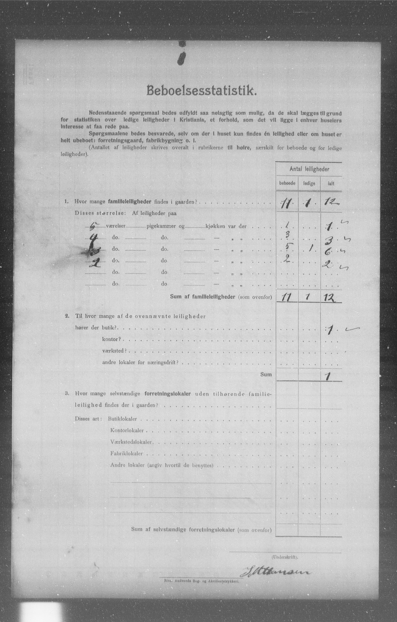 OBA, Kommunal folketelling 31.12.1904 for Kristiania kjøpstad, 1904, s. 5907