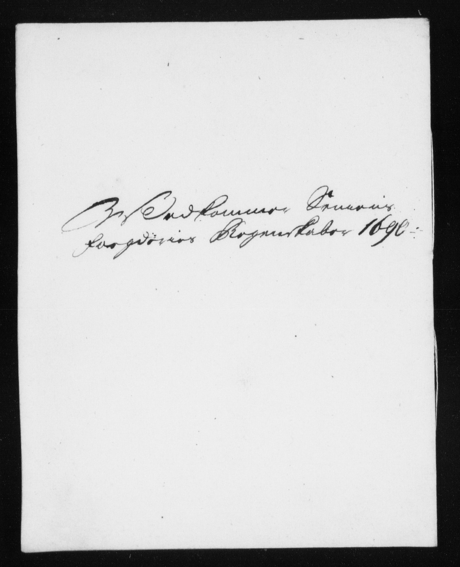 Rentekammeret inntil 1814, Reviderte regnskaper, Stiftamtstueregnskaper, Trondheim stiftamt og Nordland amt, RA/EA-6044/R/Rh/L0015: Nordland amt, 1690