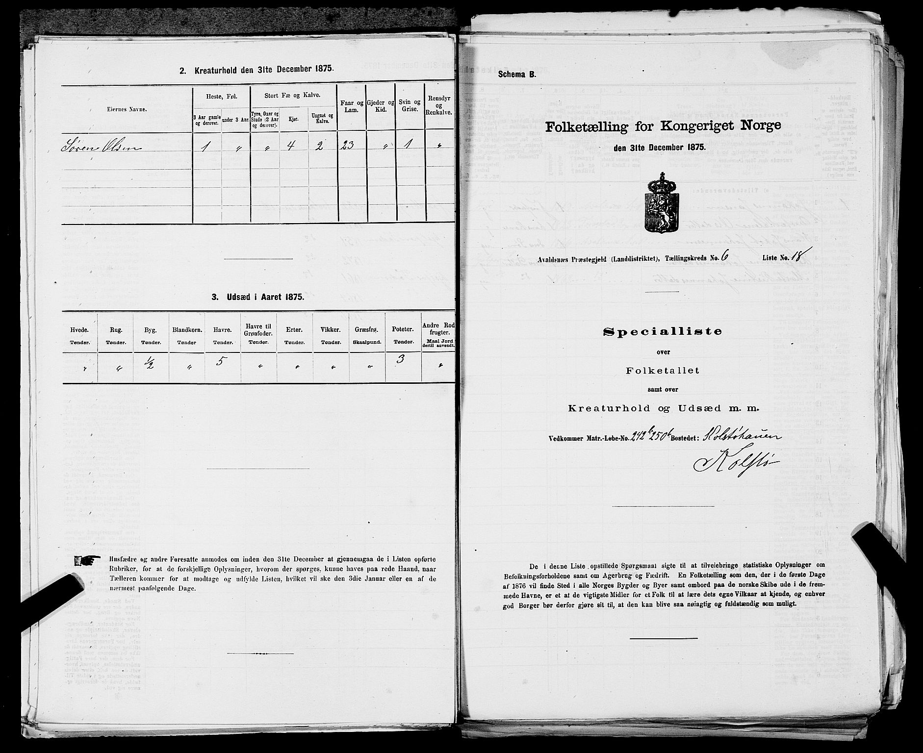 SAST, Folketelling 1875 for 1147L Avaldsnes prestegjeld, Avaldsnes sokn og Kopervik landsokn, 1875, s. 936