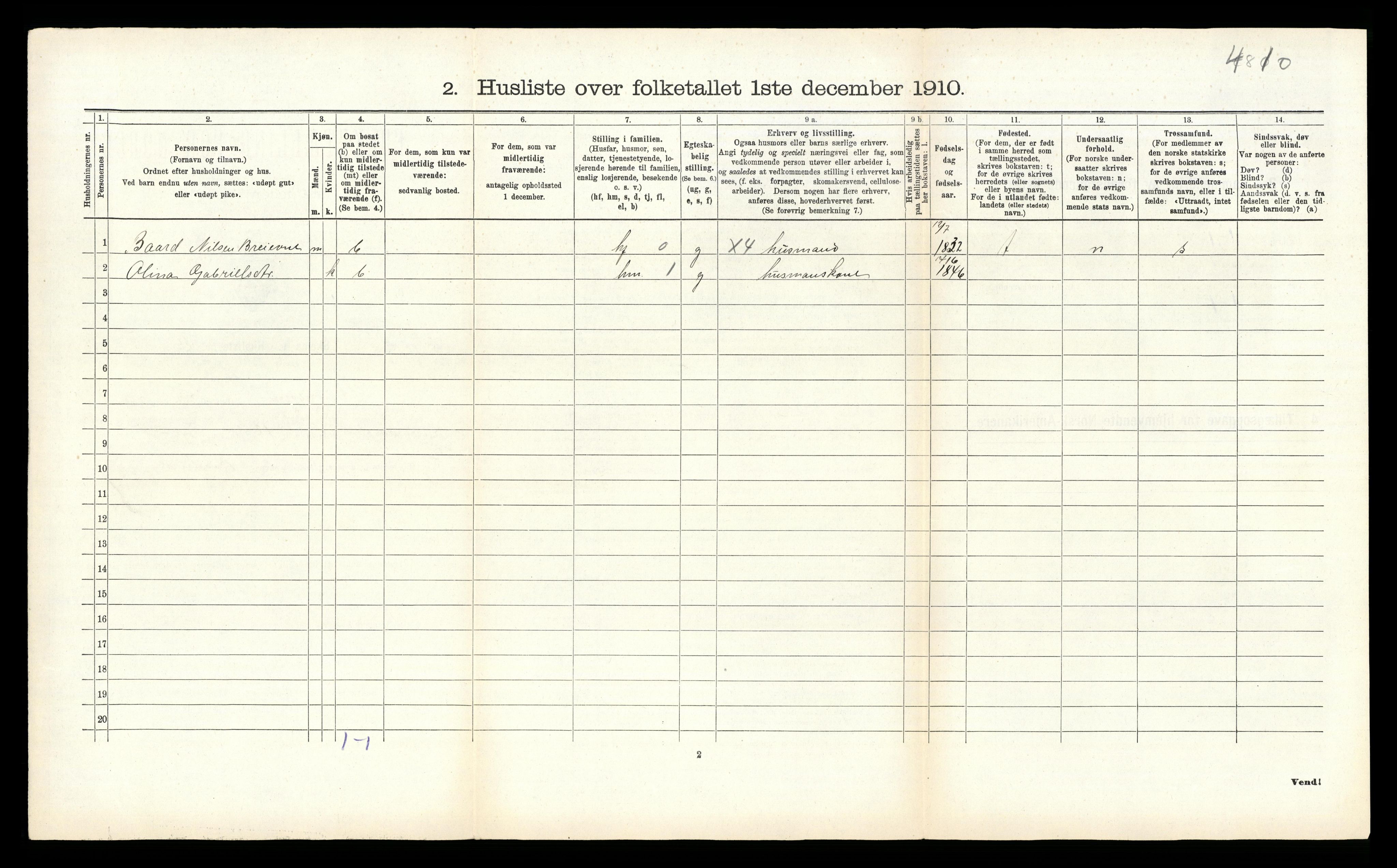 RA, Folketelling 1910 for 1226 Strandebarm herred, 1910, s. 119