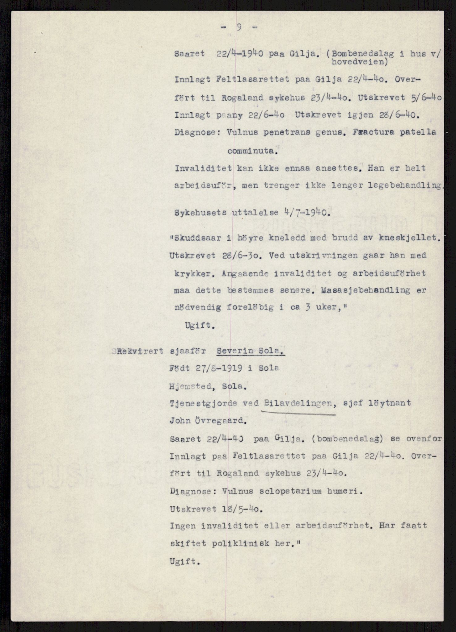 Forsvaret, Forsvarets krigshistoriske avdeling, AV/RA-RAFA-2017/Y/Yb/L0090: II-C-11-320  -  3. Divisjon., 1940, s. 1153