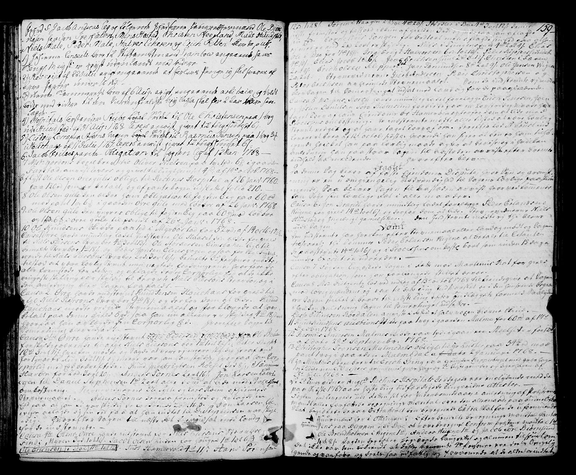 Romsdal sorenskriveri, SAT/A-4149/1/1/1A/L0015: Tingbok, 1765-1775, s. 158b-159a