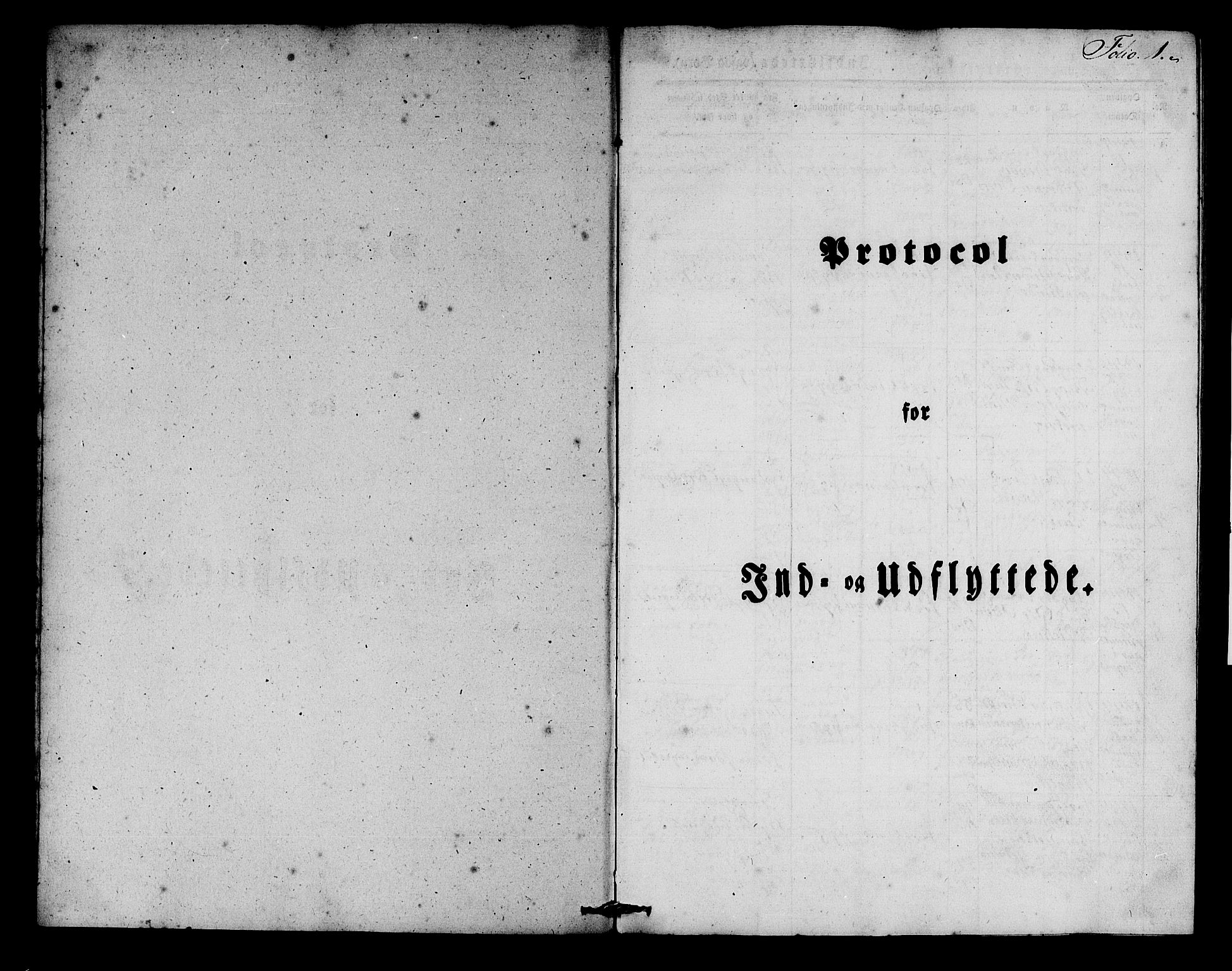 Korskirken sokneprestembete, SAB/A-76101/H/Hab: Klokkerbok nr. F 1, 1844-1858, s. 1