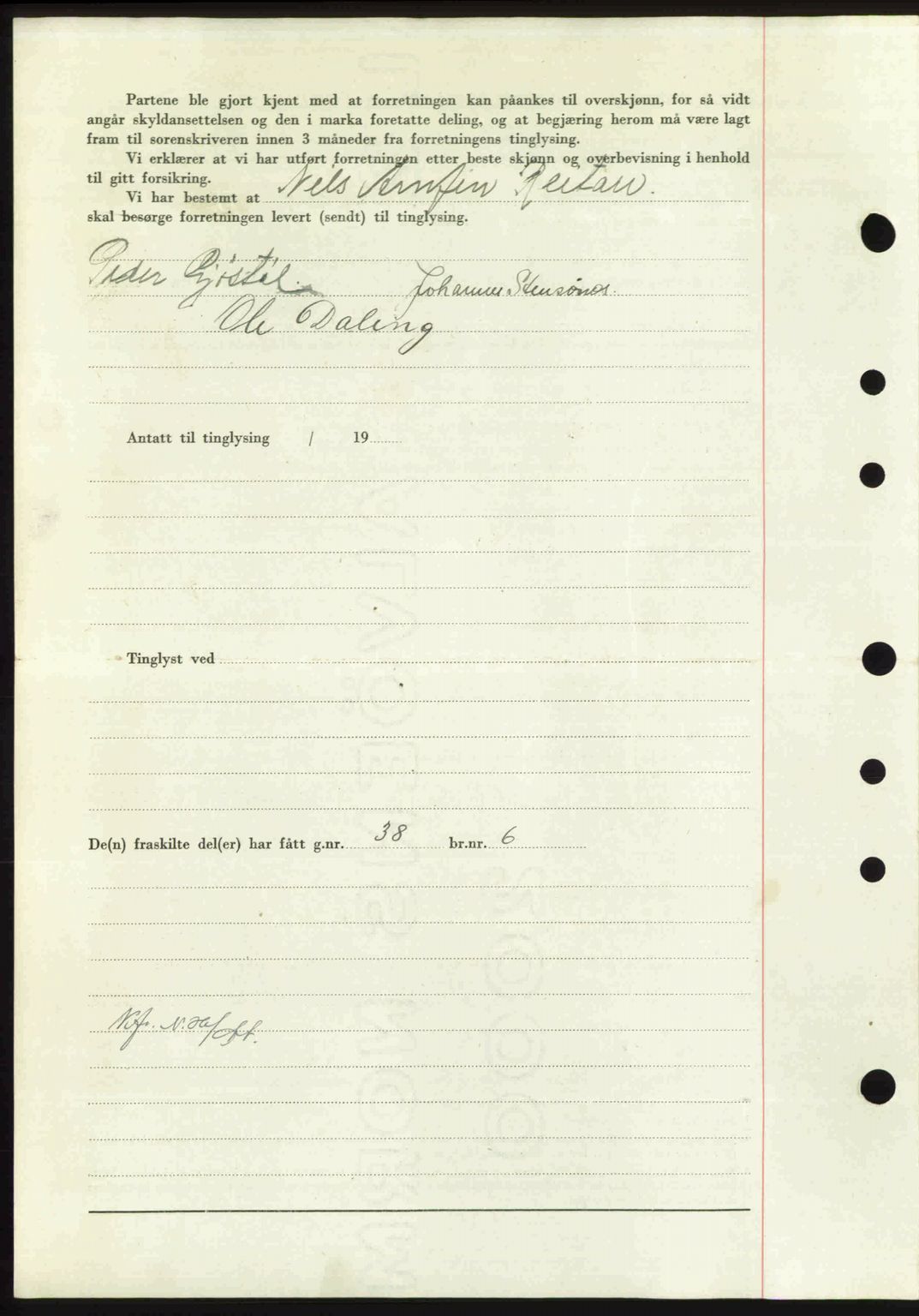 Nordmøre sorenskriveri, AV/SAT-A-4132/1/2/2Ca: Pantebok nr. A103, 1946-1947, Dagboknr: 206/1947