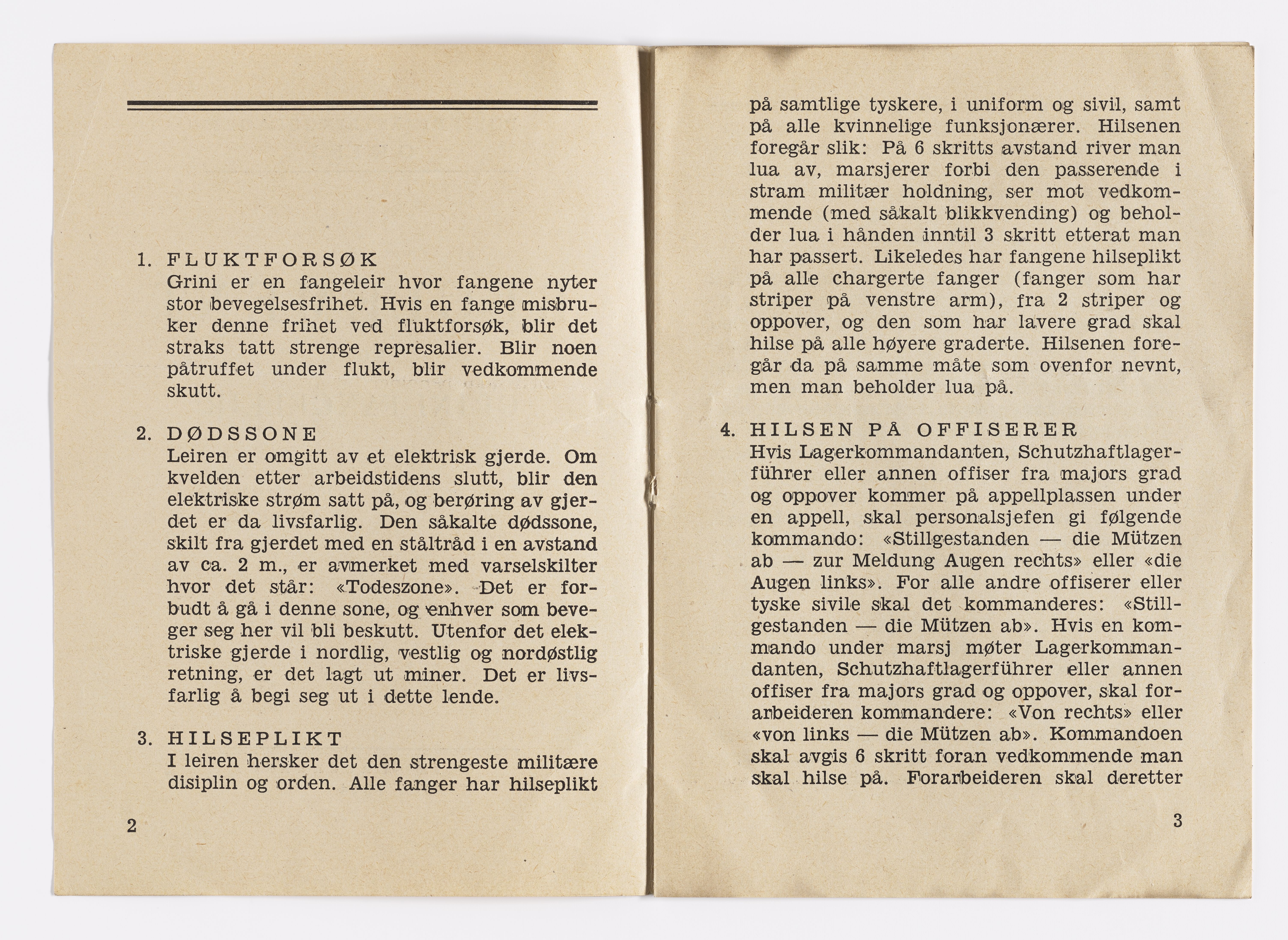 Thomas Rønnow, AFM/GRI-1014/D/Da/L0001/0006: Brev og dokumenter / Reglement, 1944