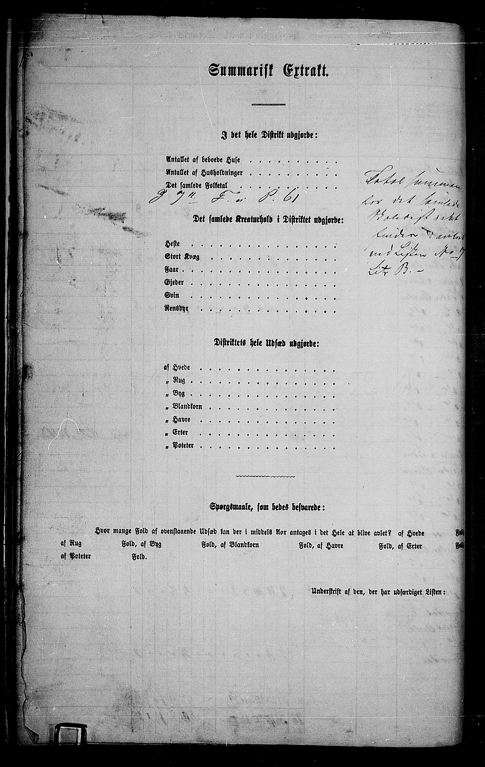 RA, Folketelling 1865 for 0542P Nord-Aurdal prestegjeld, 1865, s. 143