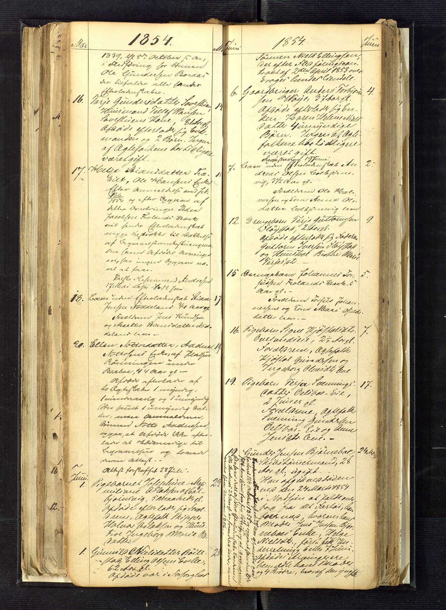 Nedenes sorenskriveri, AV/SAK-1221-0006/H/Ha/L0001: Dødsfallsfortegnelse nr 1, 1840-1863