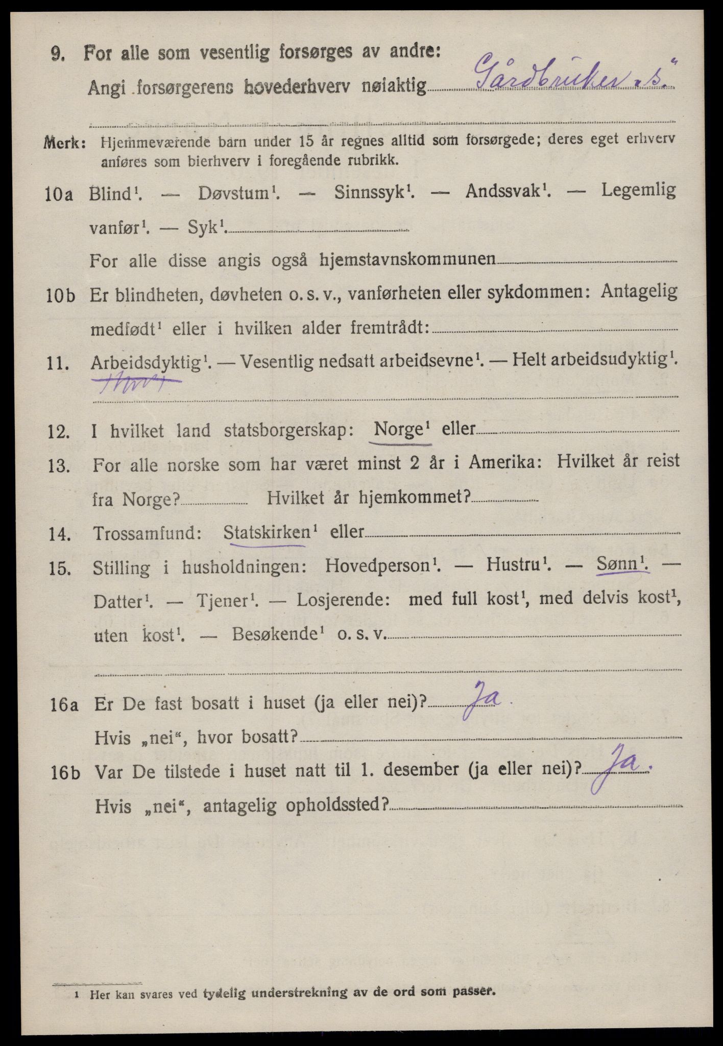 SAT, Folketelling 1920 for 1560 Tingvoll herred, 1920, s. 6989