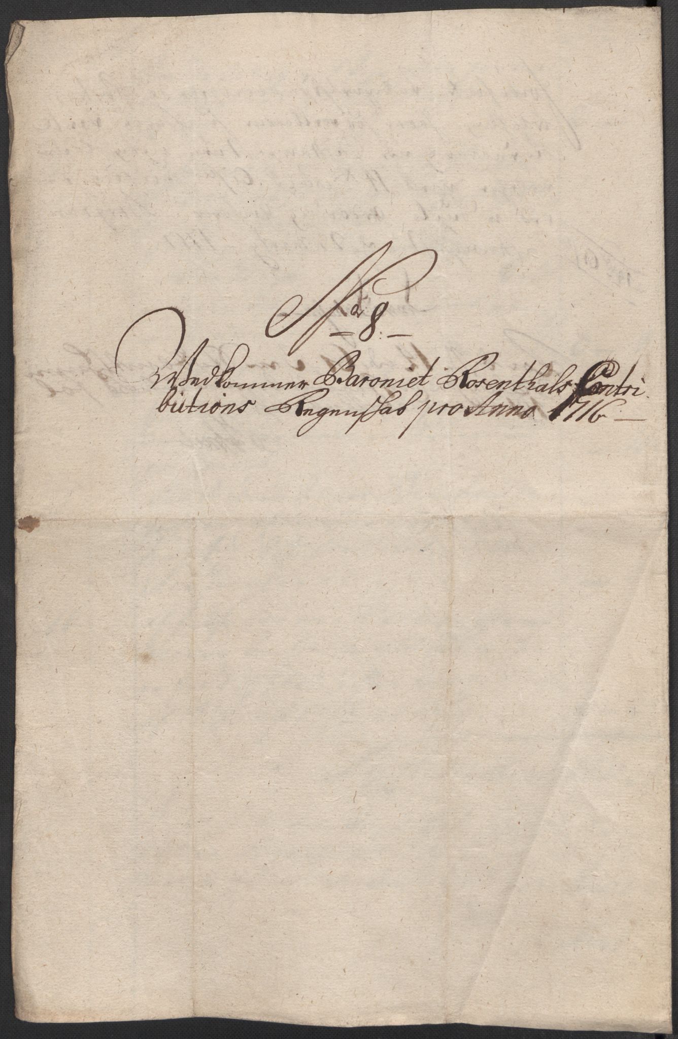 Rentekammeret inntil 1814, Reviderte regnskaper, Fogderegnskap, AV/RA-EA-4092/R49/L3139: Fogderegnskap Rosendal Baroni, 1715-1717, s. 182