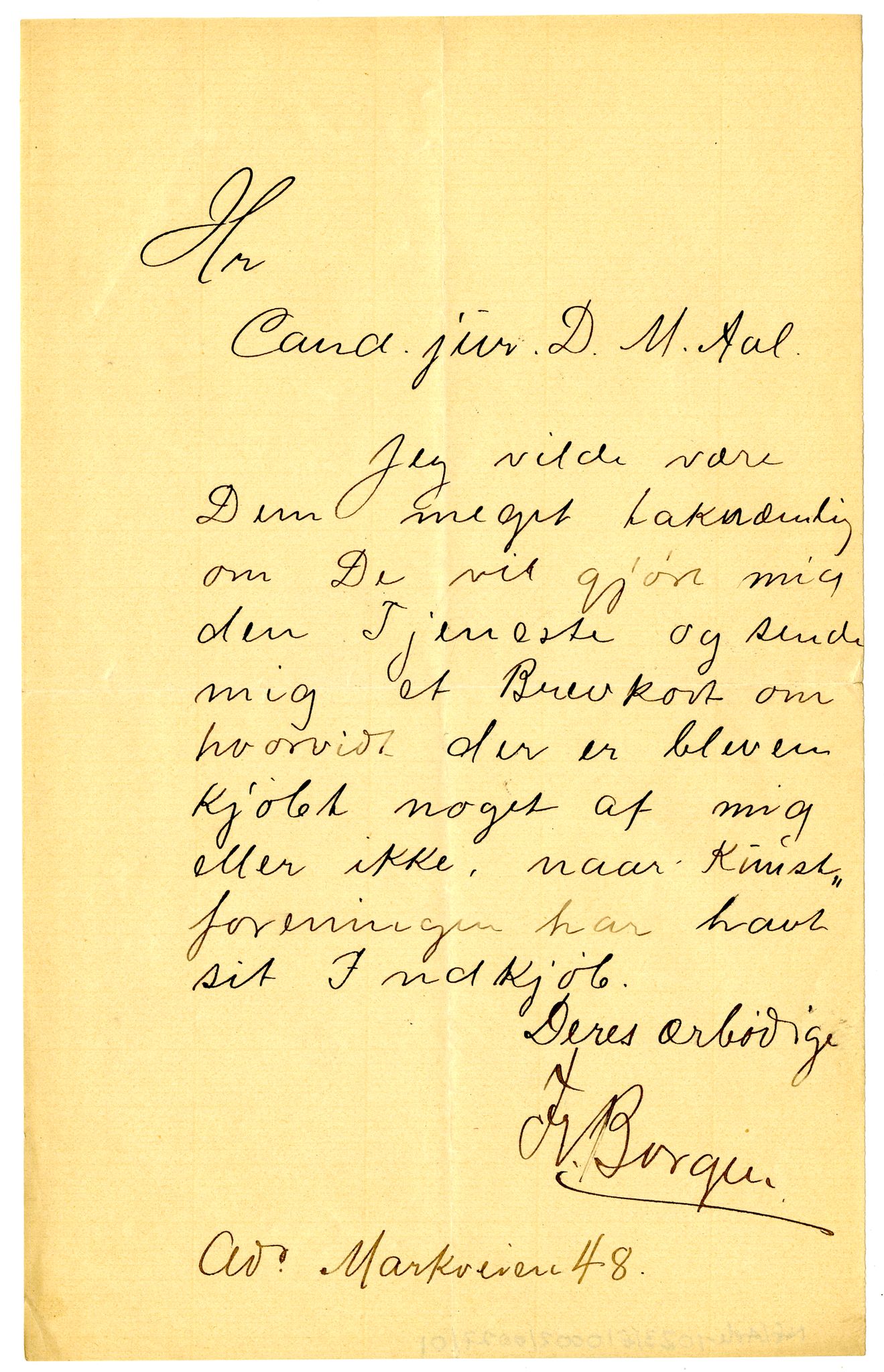 Diderik Maria Aalls brevsamling, NF/Ark-1023/F/L0002: D.M. Aalls brevsamling. B - C, 1799-1889, s. 138