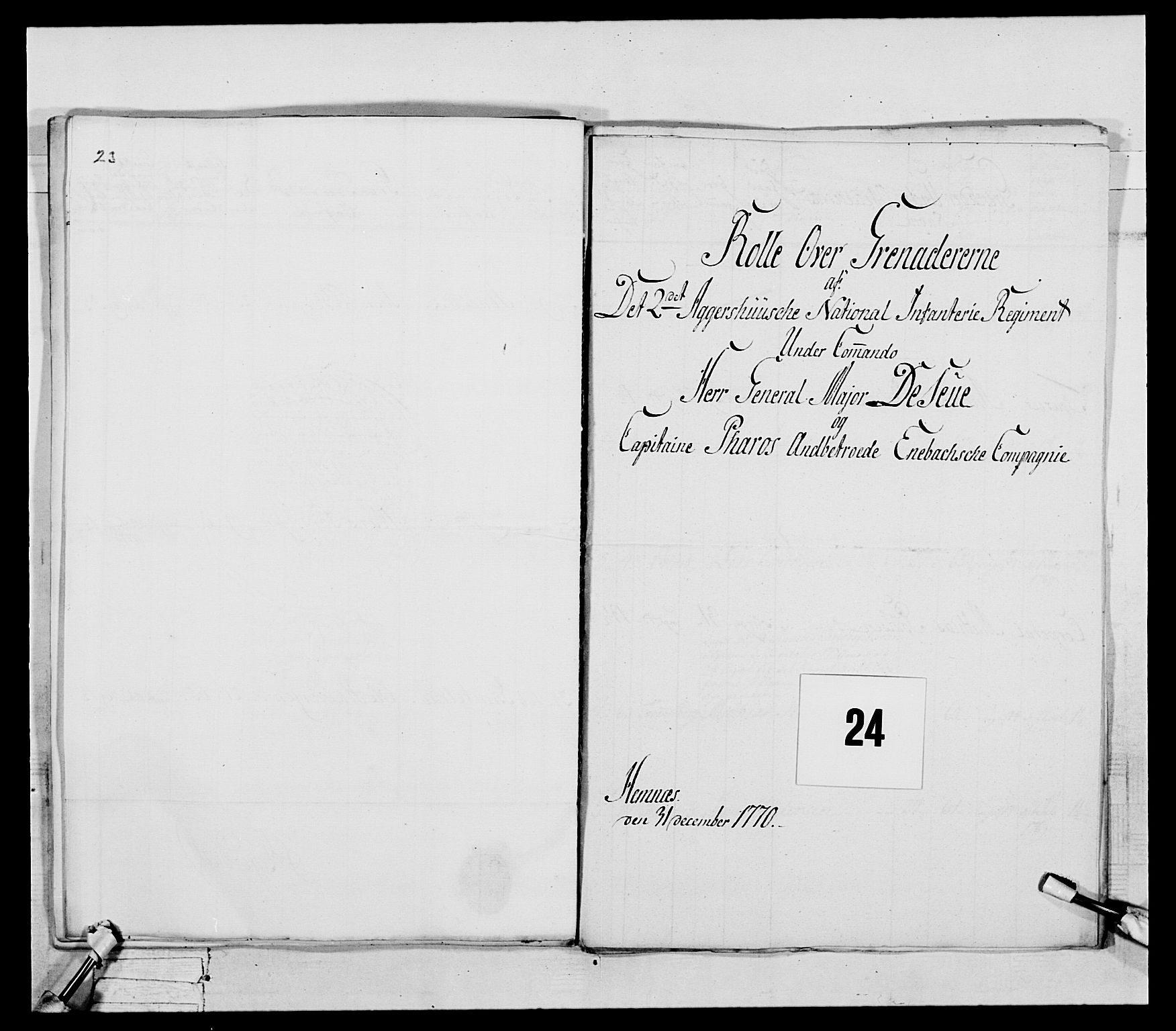 Generalitets- og kommissariatskollegiet, Det kongelige norske kommissariatskollegium, AV/RA-EA-5420/E/Eh/L0043a: 2. Akershusiske nasjonale infanteriregiment, 1767-1778, s. 158