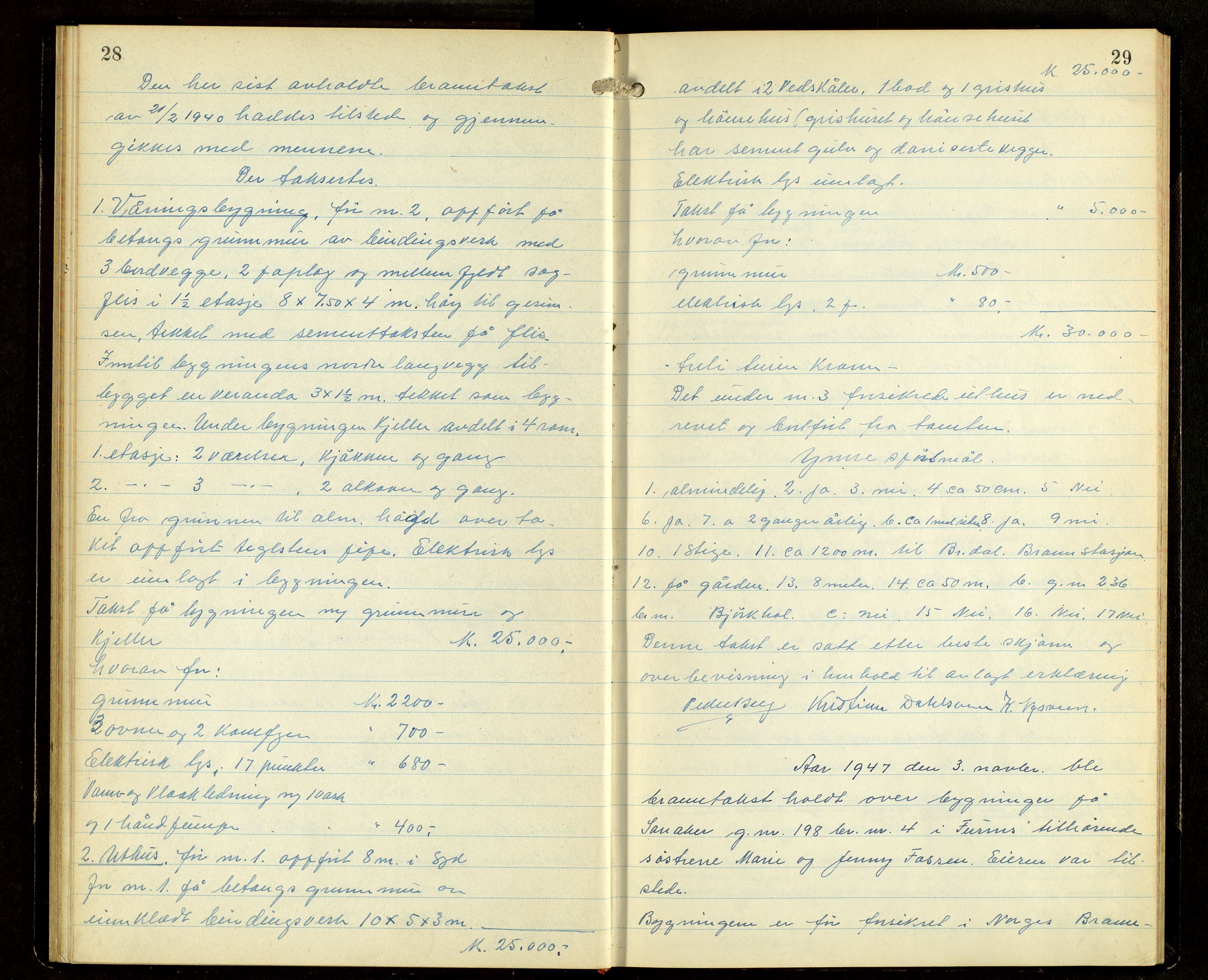 Norges Brannkasse, Furnes, AV/SAH-NBRANF-004/F/L0004: Branntakstprotokoll, 1947-1950, s. 28-29