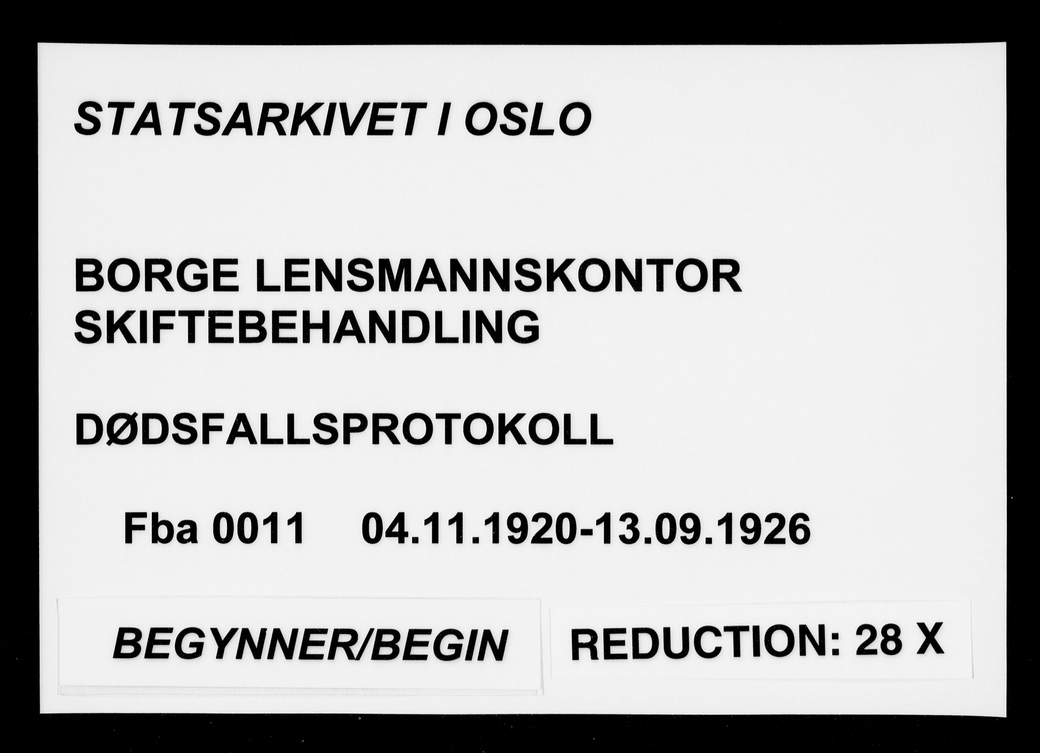 Borge i Østfold  lensmannskontor, SAO/A-10176/H/Ha/Haa/L0011: Dødsfallsprotokoll, 1920-1926