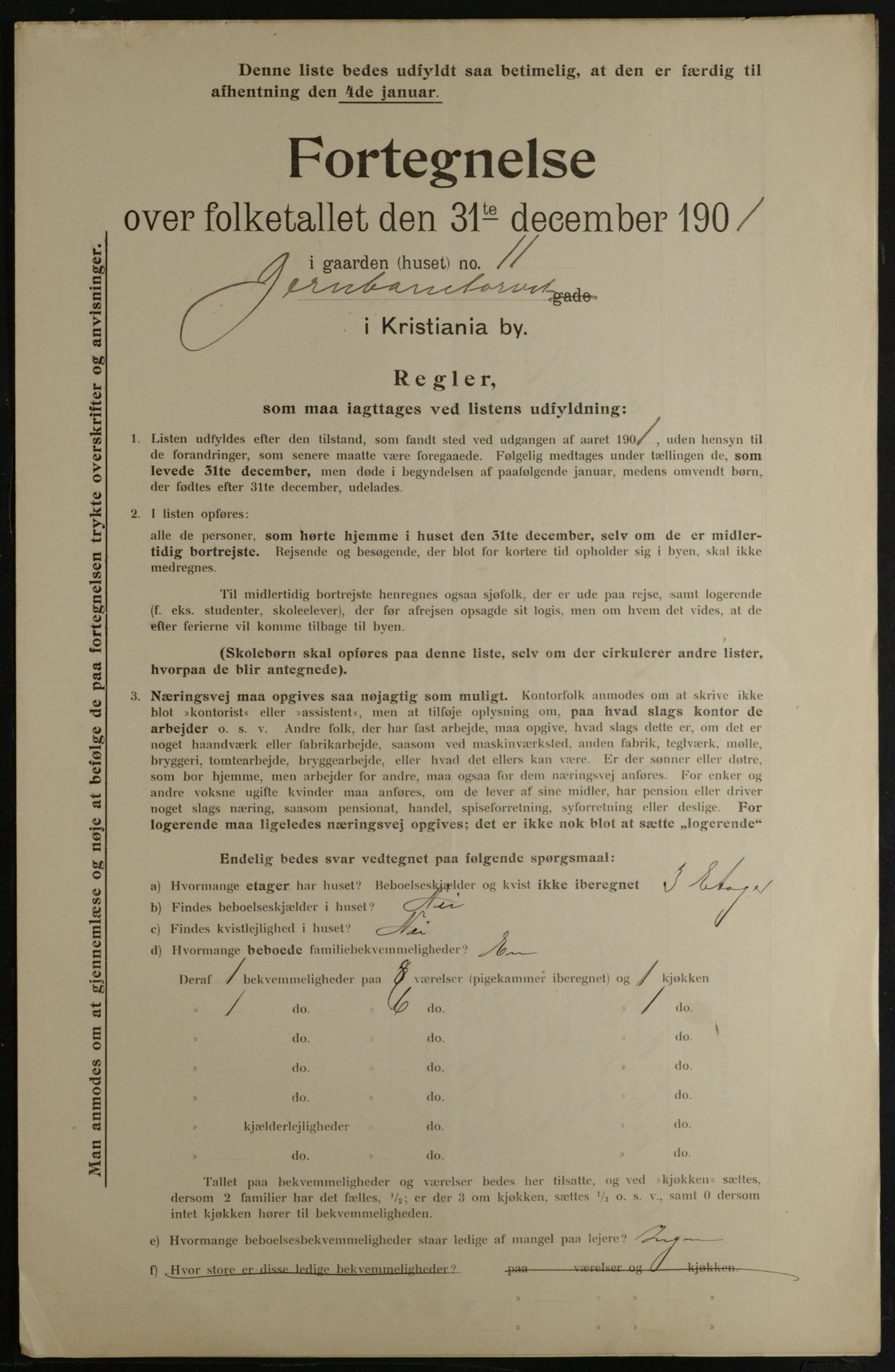 OBA, Kommunal folketelling 31.12.1901 for Kristiania kjøpstad, 1901, s. 7298