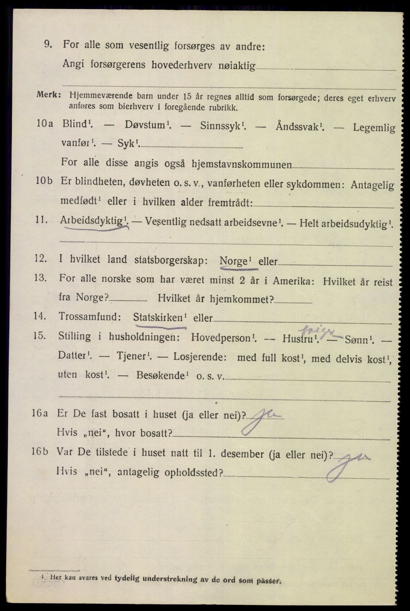 SAK, Folketelling 1920 for 1012 Oddernes herred, 1920, s. 10356